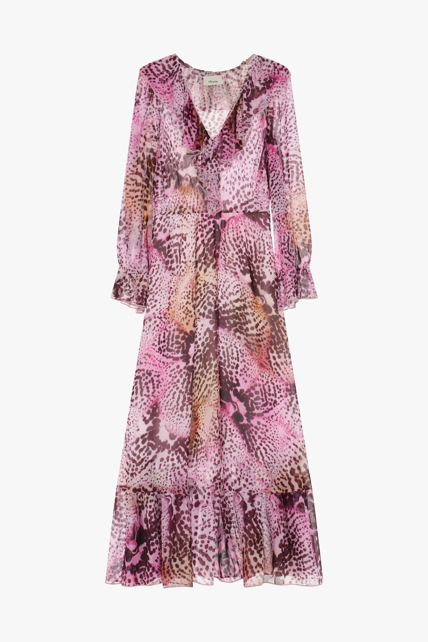 Abito Lungo Con Dettagli Arricciati Dixie