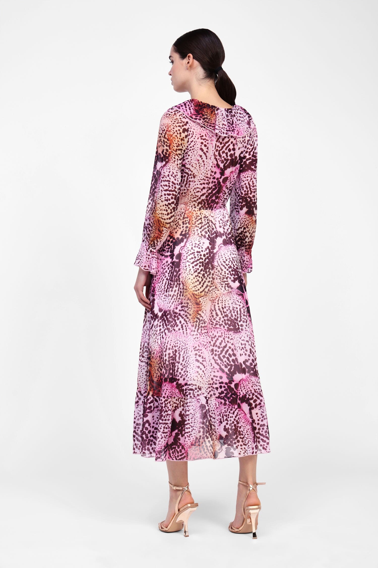 Abito Lungo Con Dettagli Arricciati Dixie