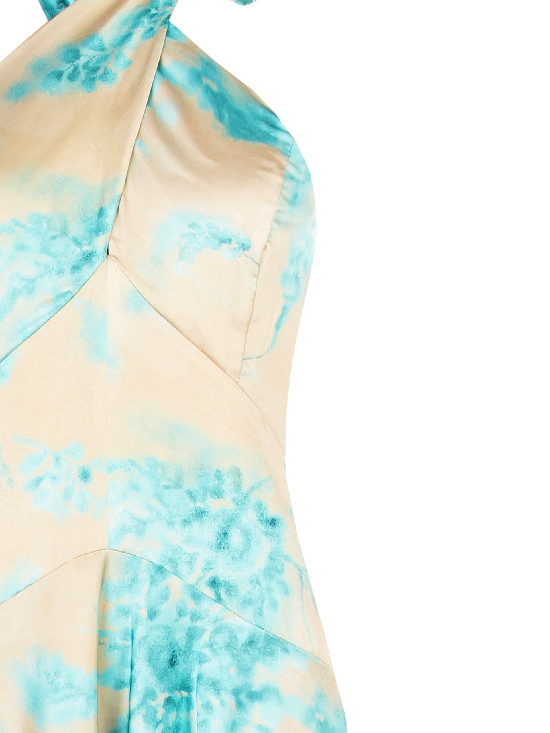 Abito Lungo In Raso Con Schiena Scoperta Rinascimento