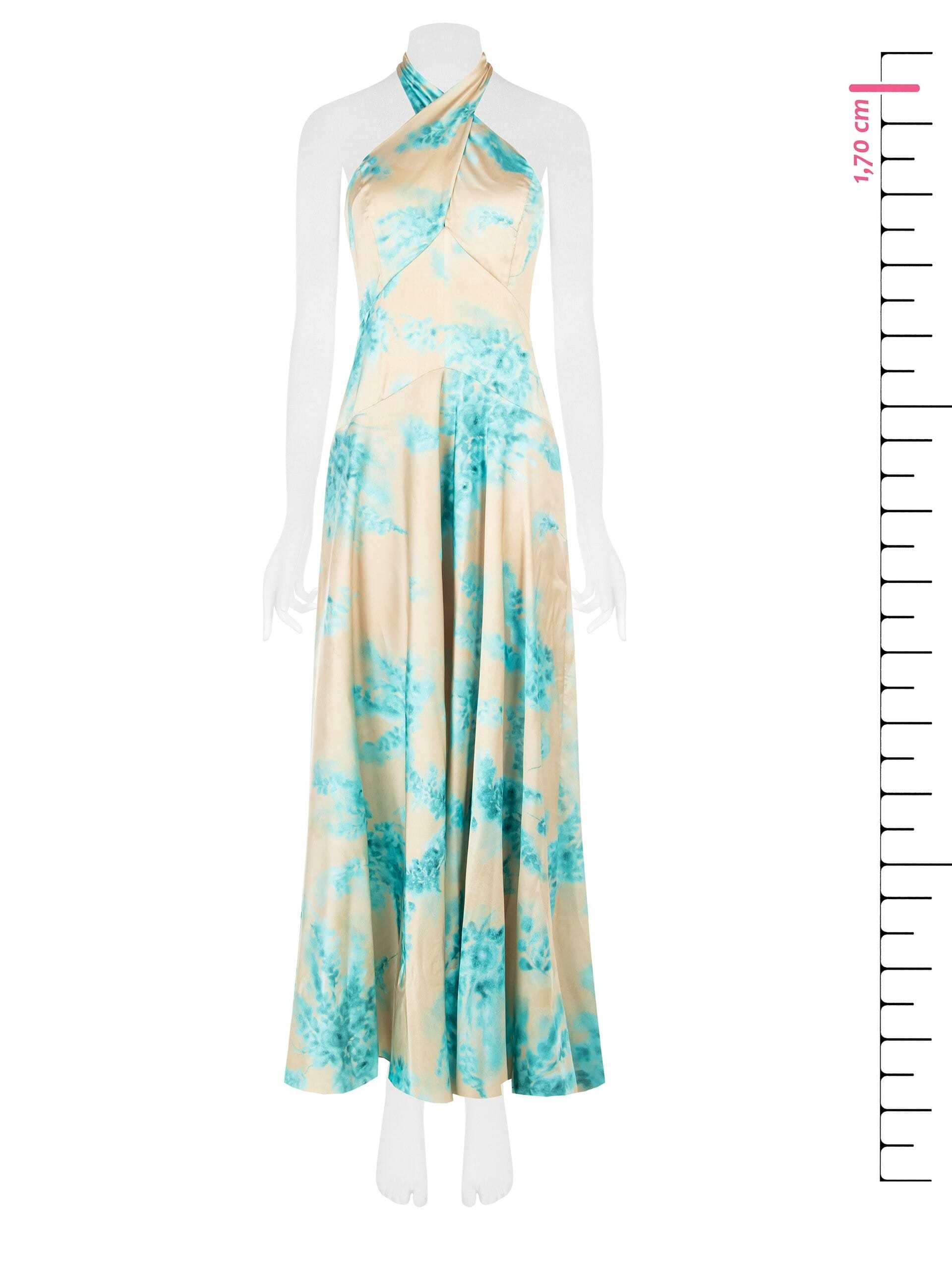 Abito Lungo In Raso Con Schiena Scoperta Rinascimento