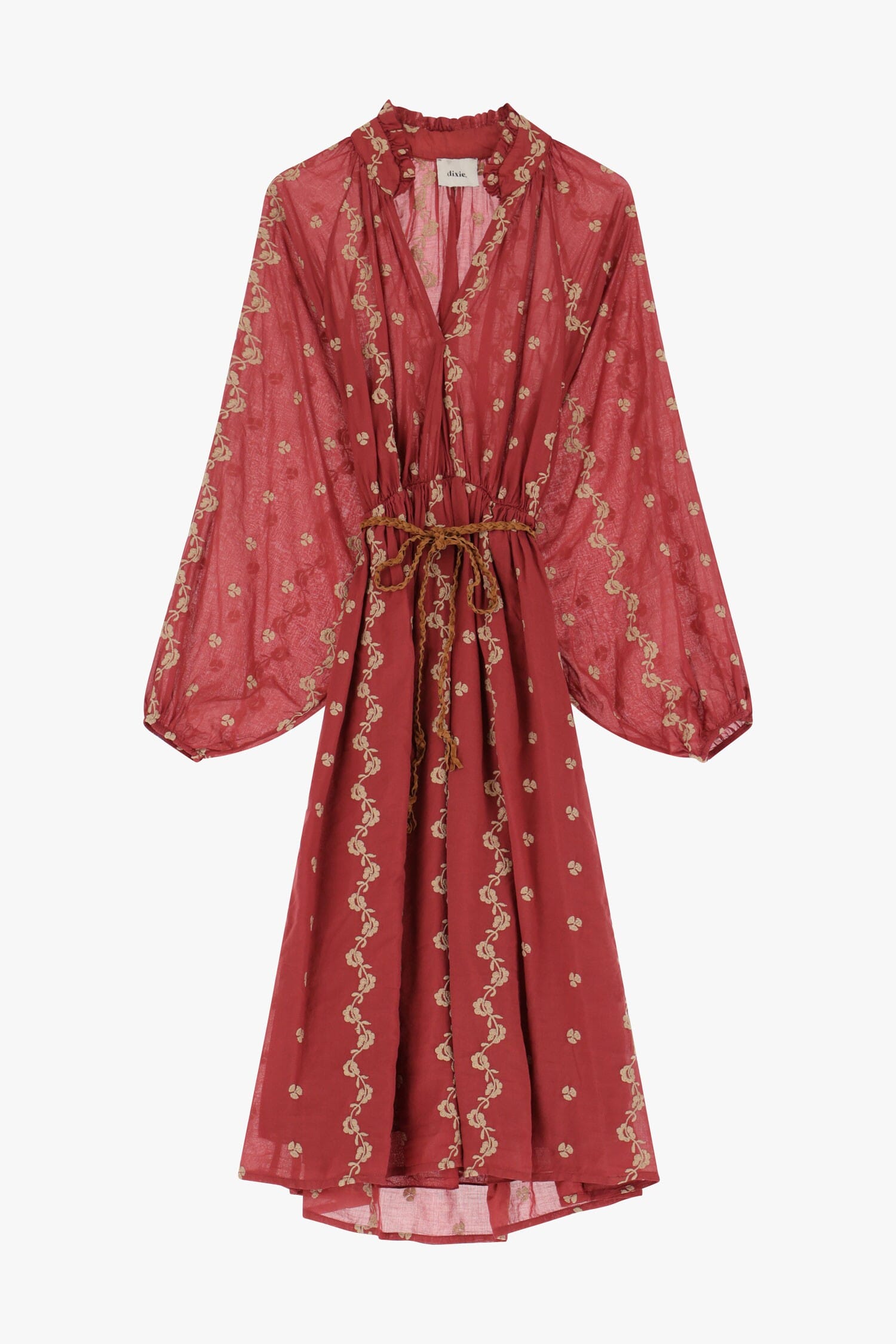 Vestito Con Dettagli Decorativi E Cintura Dixie