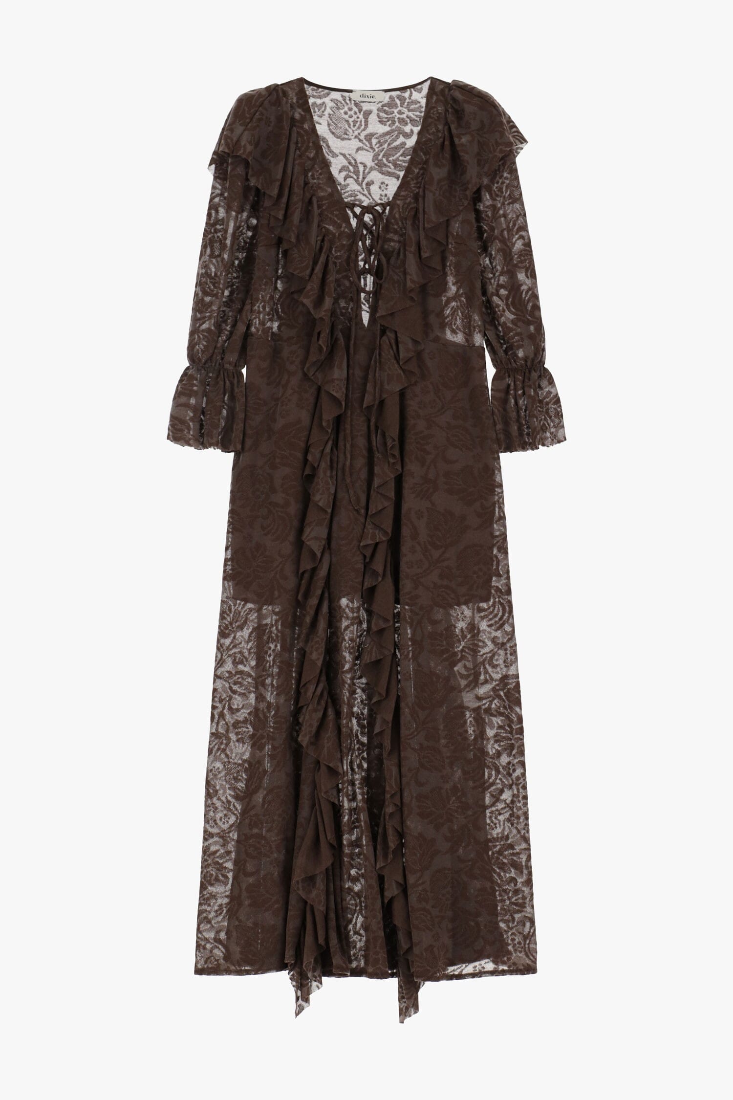 Long Dress With Ruffles And Laces Dixie