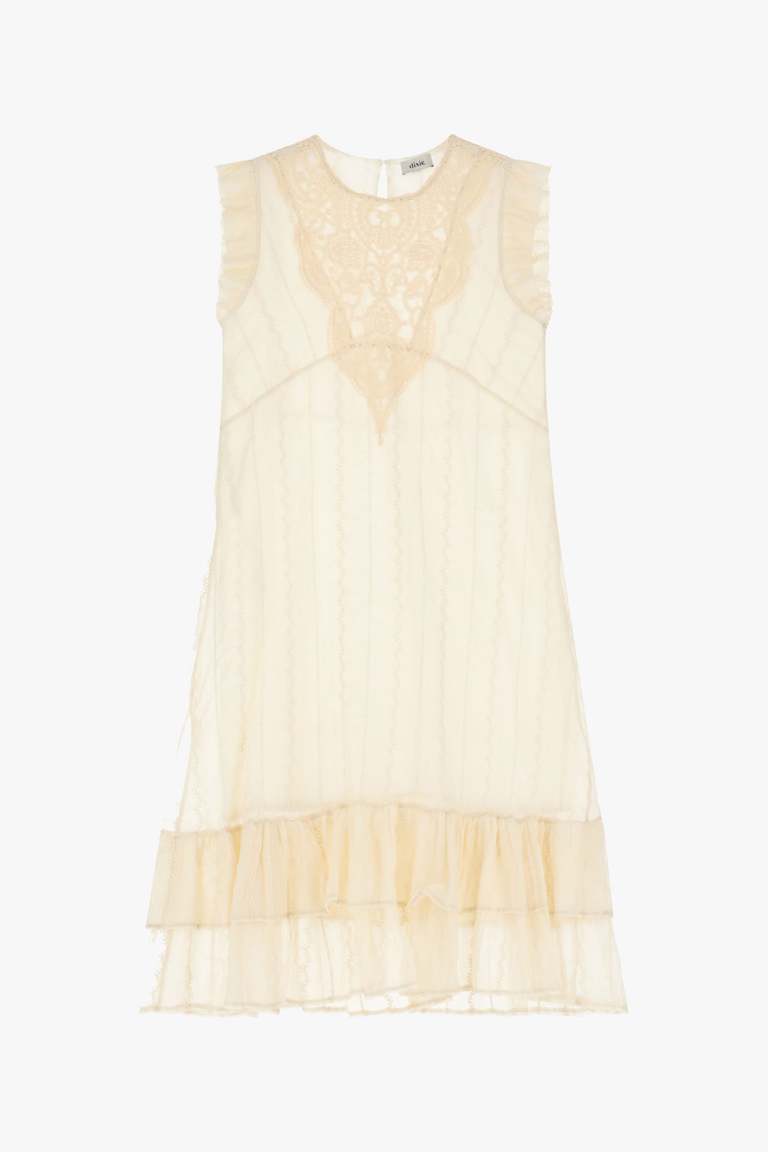 Abito Corto Con Dettagli Volant Dixie