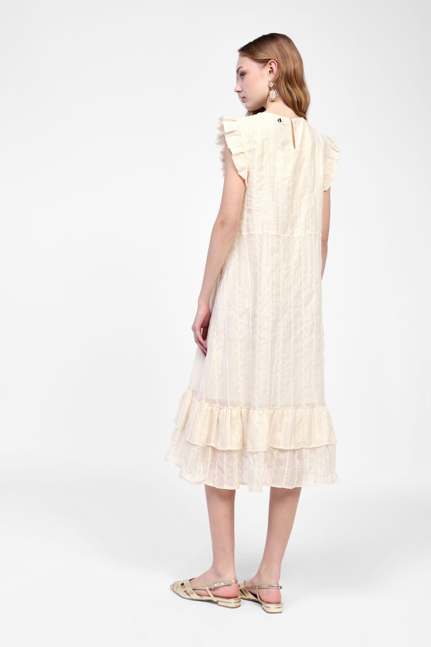 Abito Corto Con Dettagli Volant Dixie