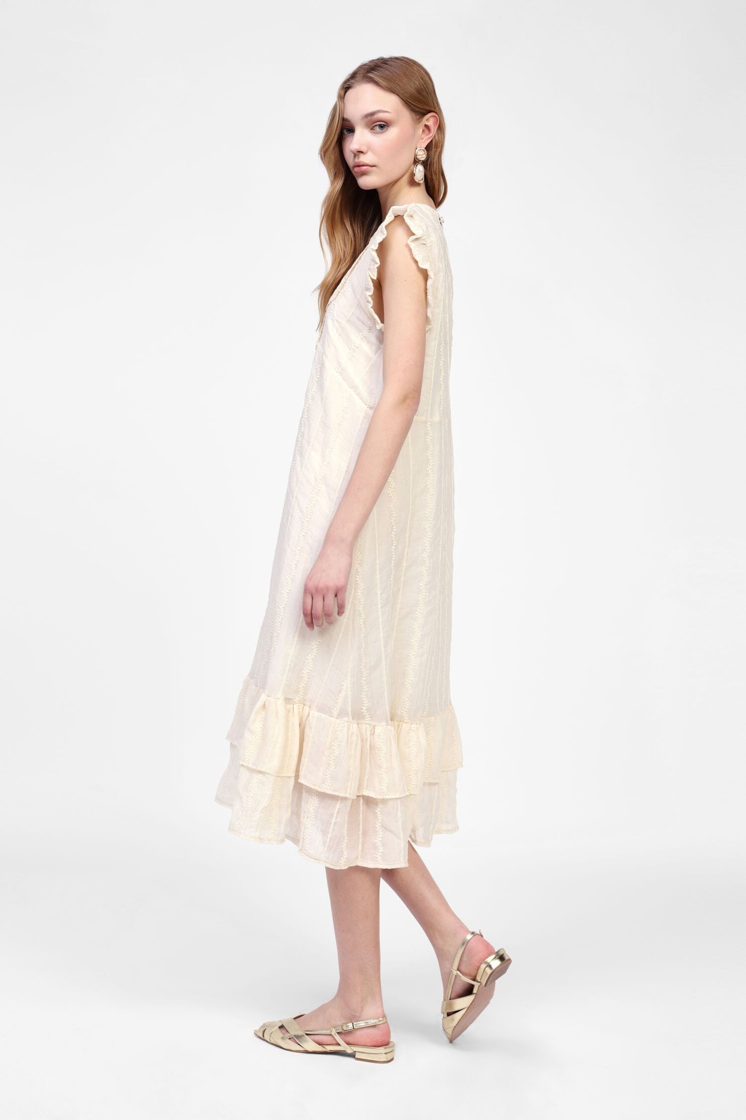 Abito Corto Con Dettagli Volant Dixie