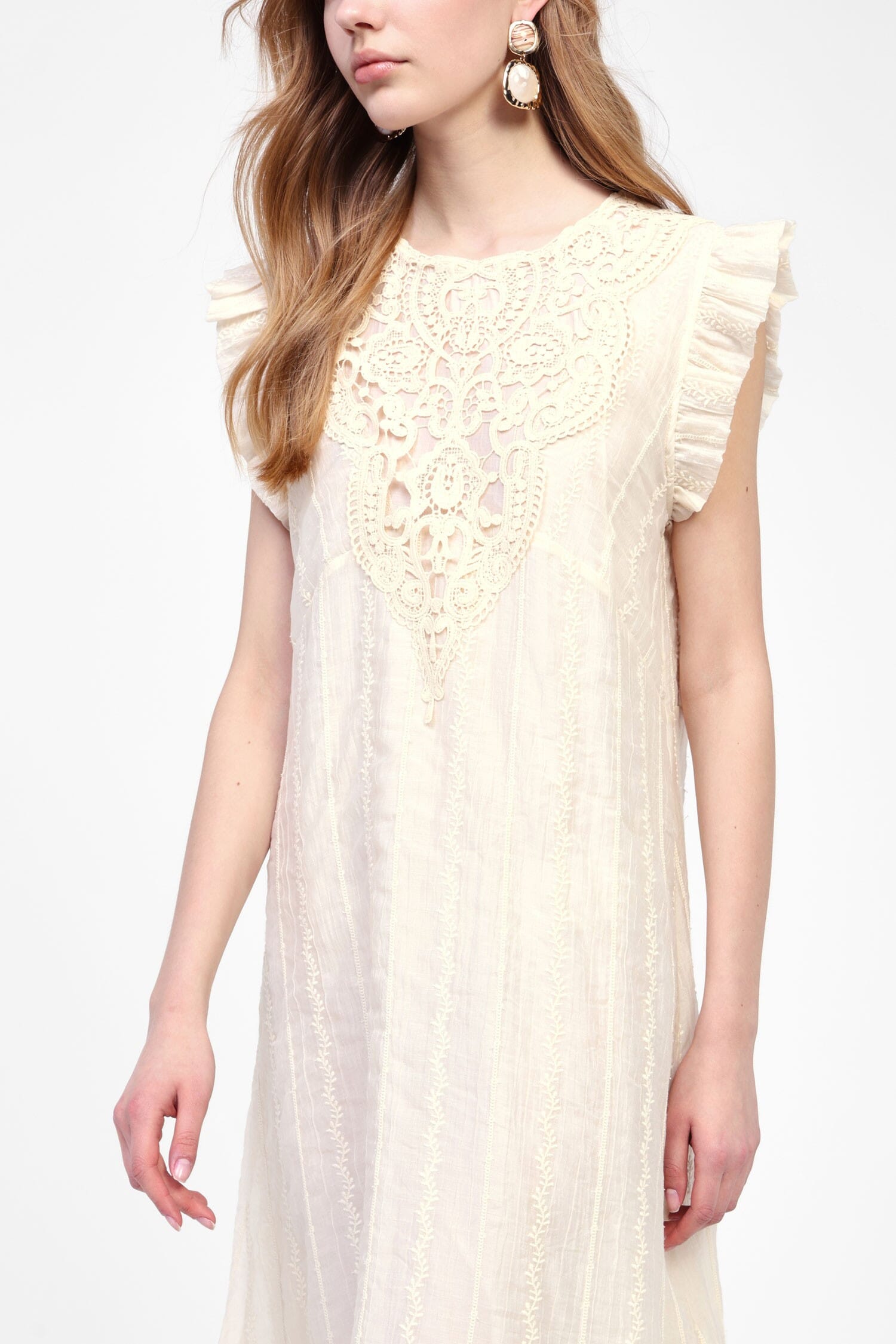 Abito Corto Con Dettagli Volant Dixie