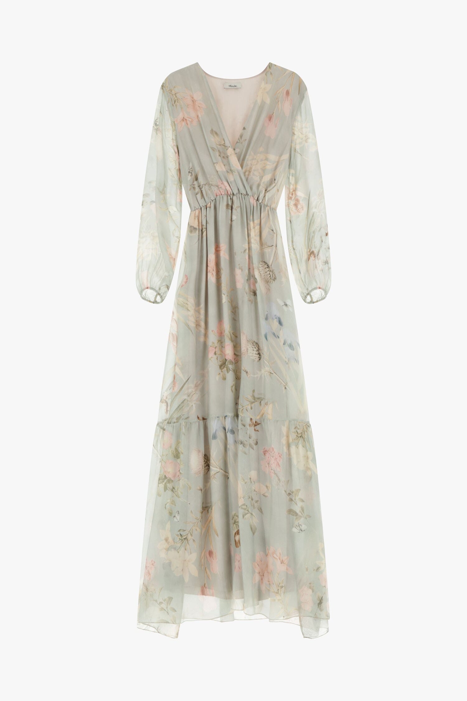 Abito Lungo Con Stampa Floreale Dixie