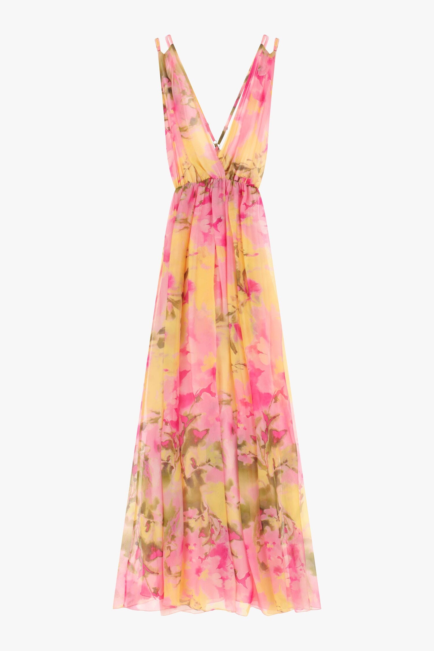 Abito Lungo Con Stampa Floreale Dixie