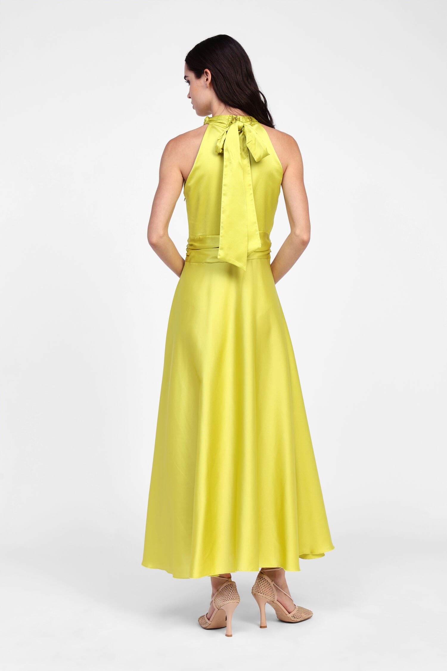 Abito Lungo Con Collo Americana Dixie