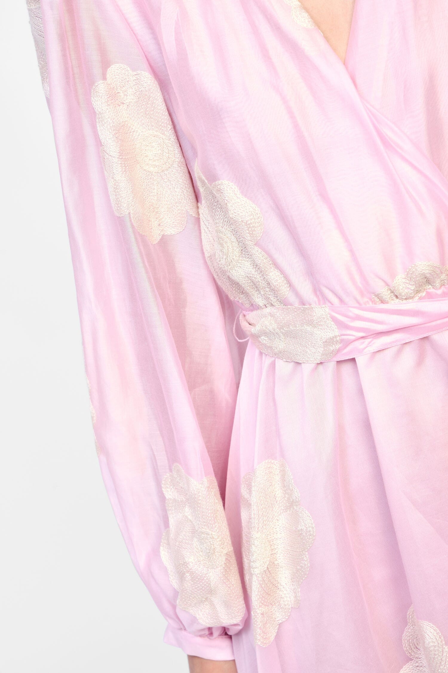 Abito Lungo Con Cintura E Stampa Dixie