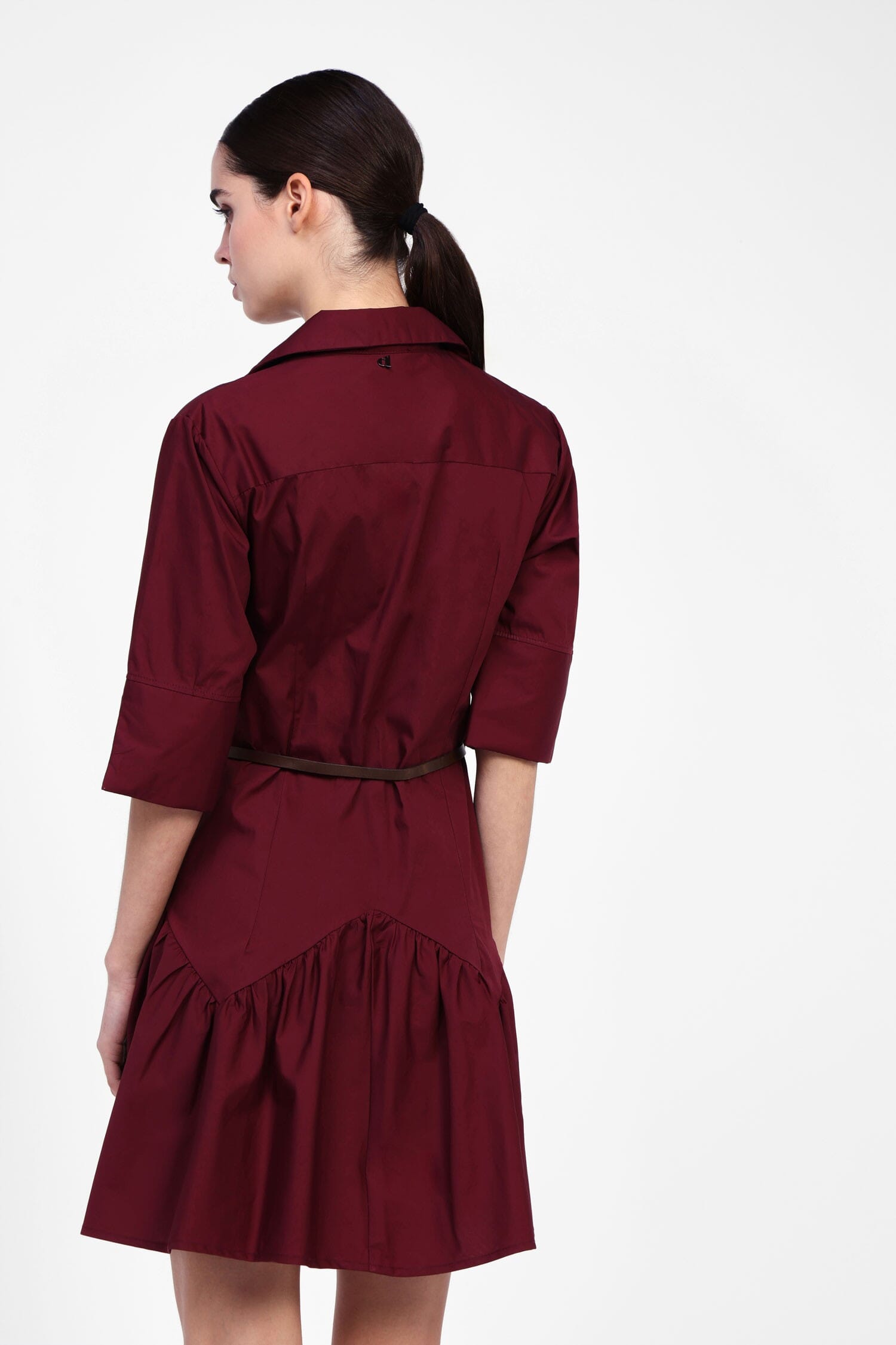 Vestito Corto Con Cintura E Colletto Dixie