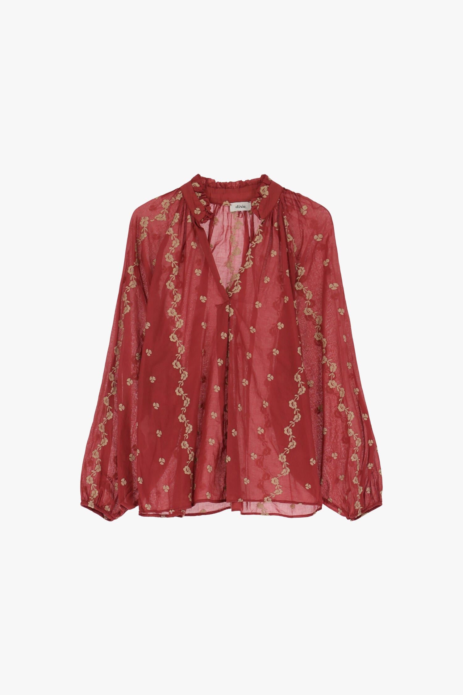 Camicetta Con Ricami Floreali Dixie