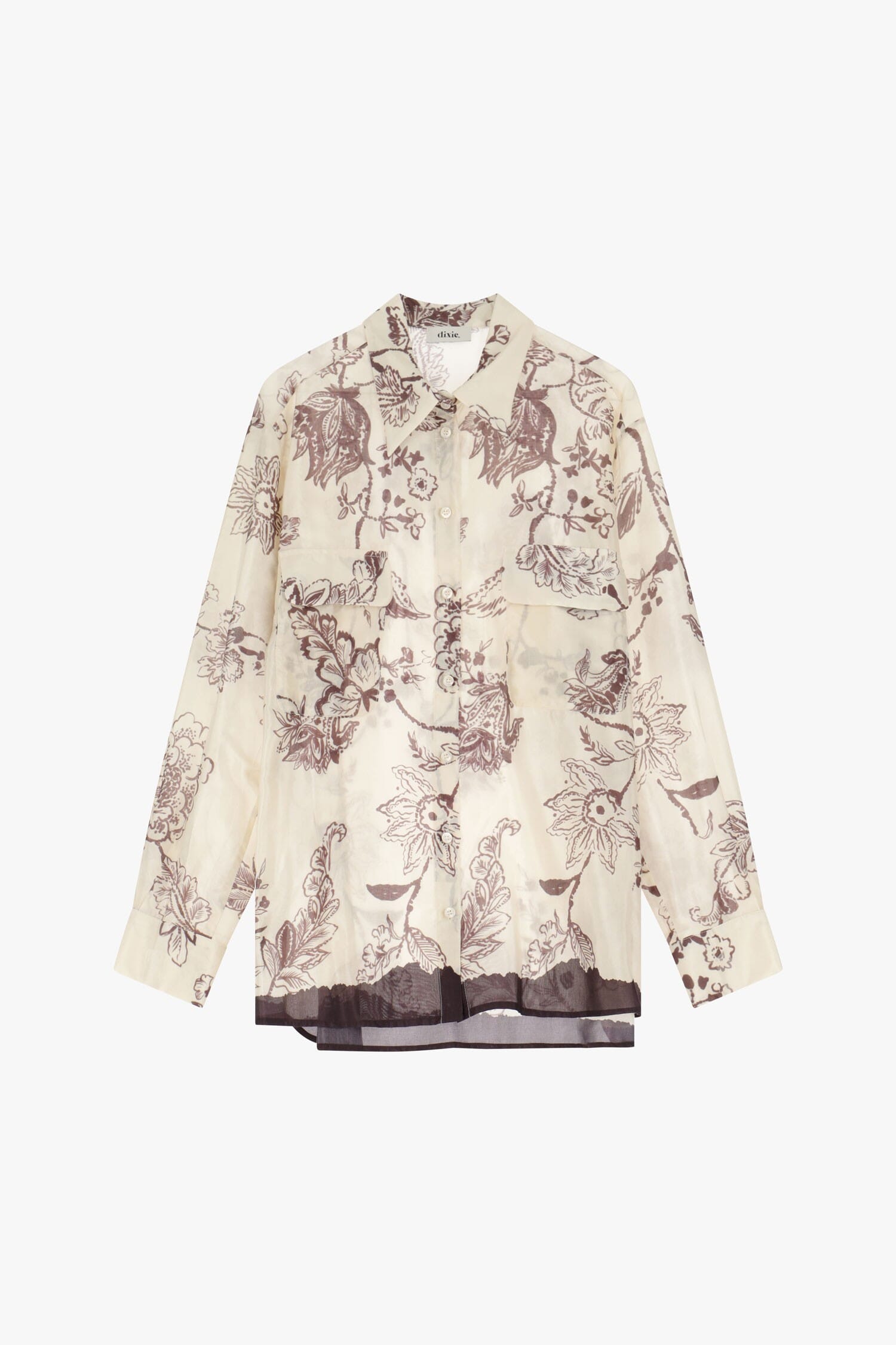 Camicia Lunga Fantasia Floreale Dixie