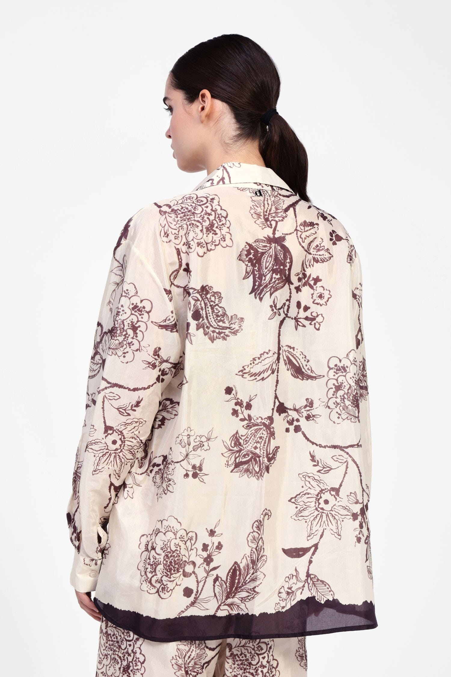 Camicia Lunga Fantasia Floreale Dixie