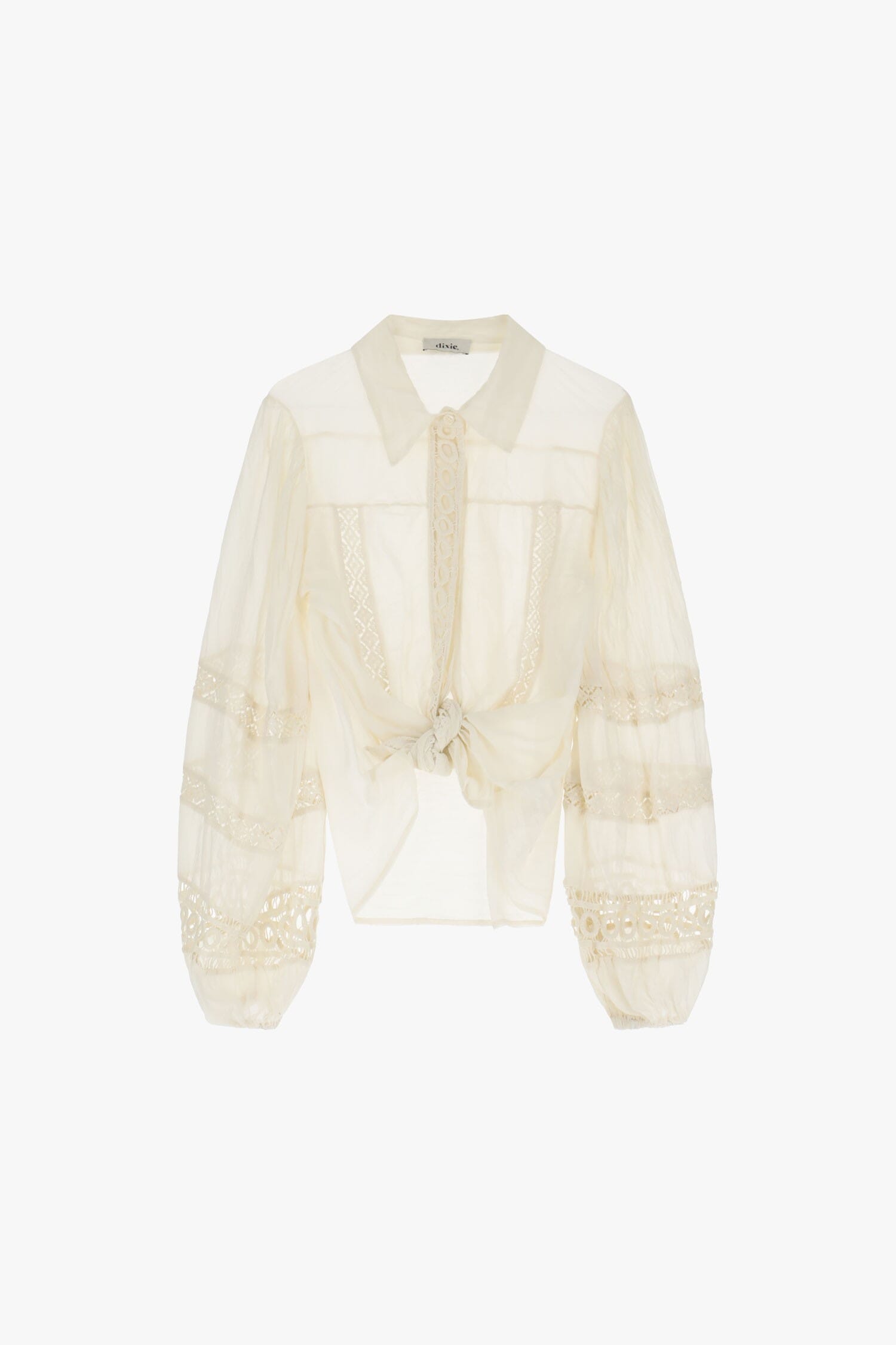 Camicetta Con Pizzo E Nodo Frontale Dixie