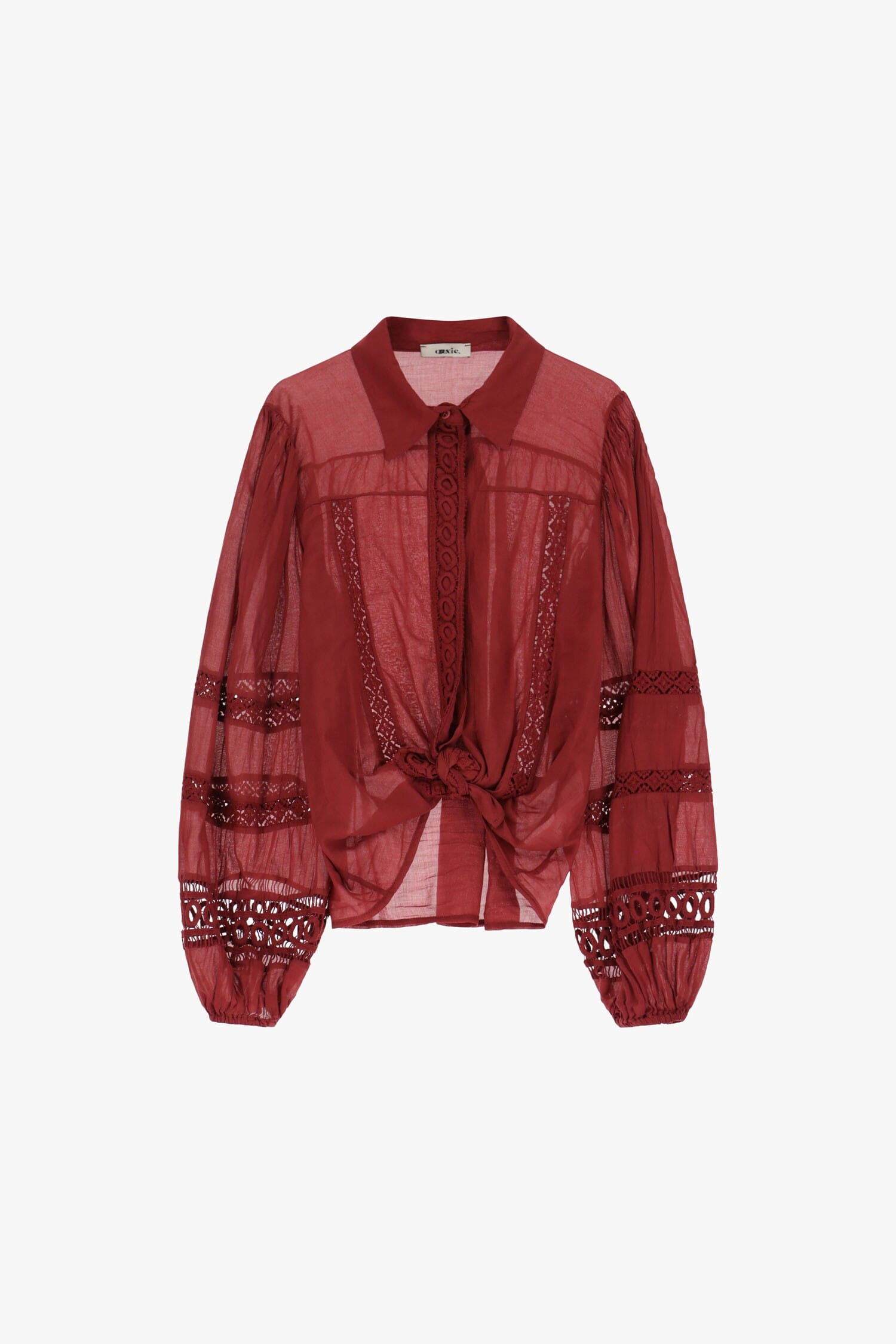 Camicetta Con Pizzo E Nodo Frontale Dixie