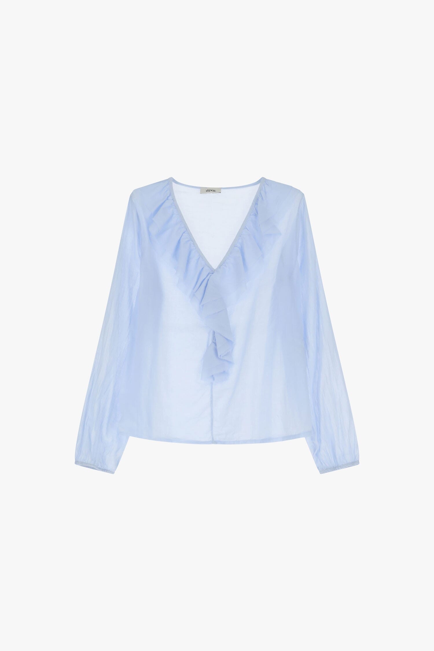 Camicia Con Volant E Scollo A V Dixie