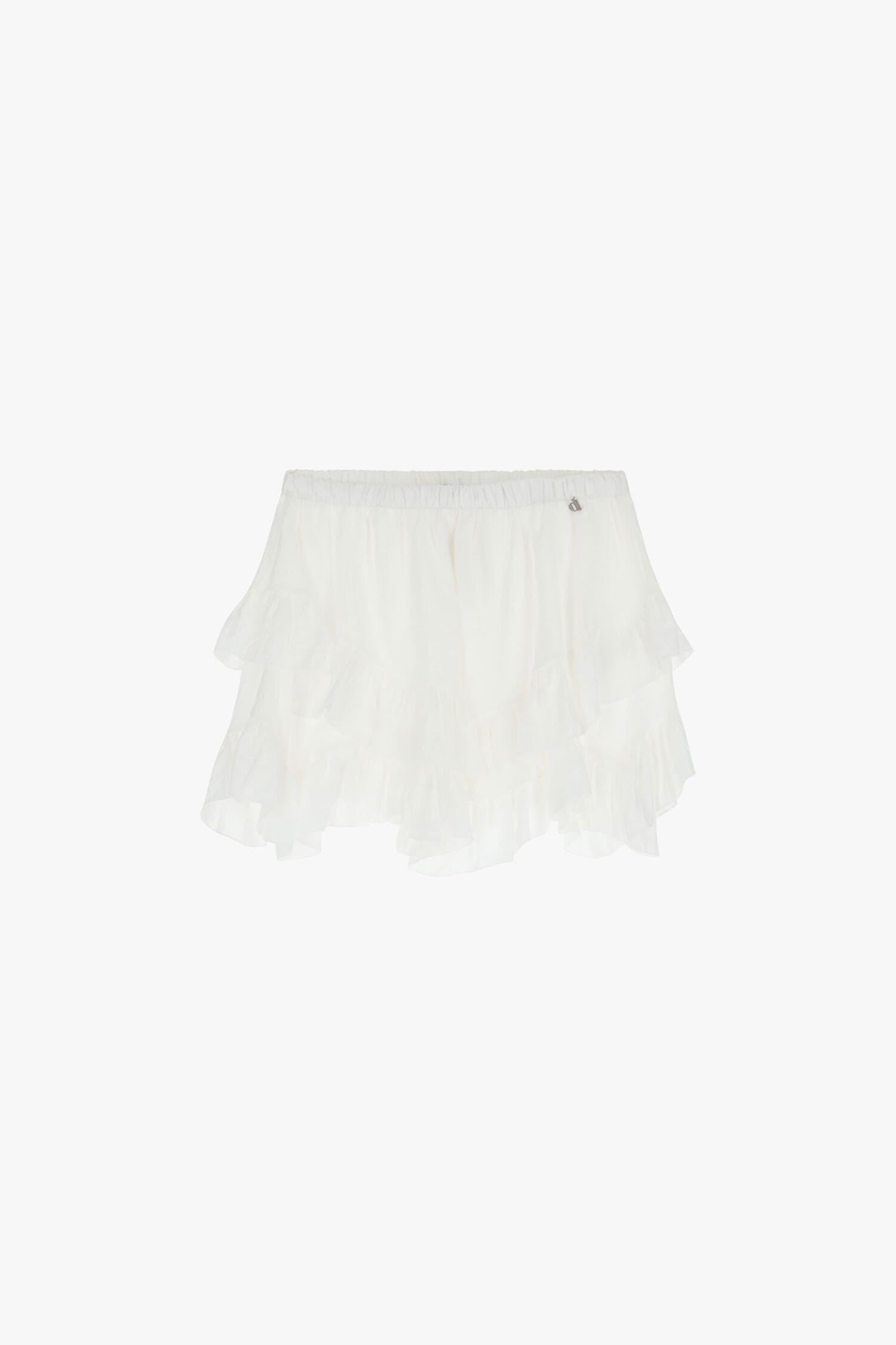 Dixie Ruffle Detail Short Skirt