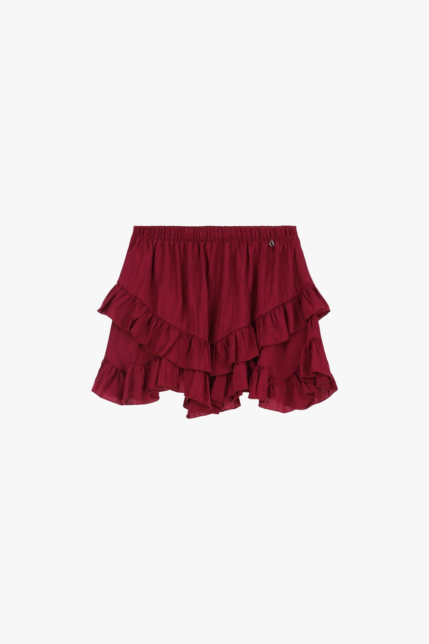 Dixie Ruffle Detail Short Skirt