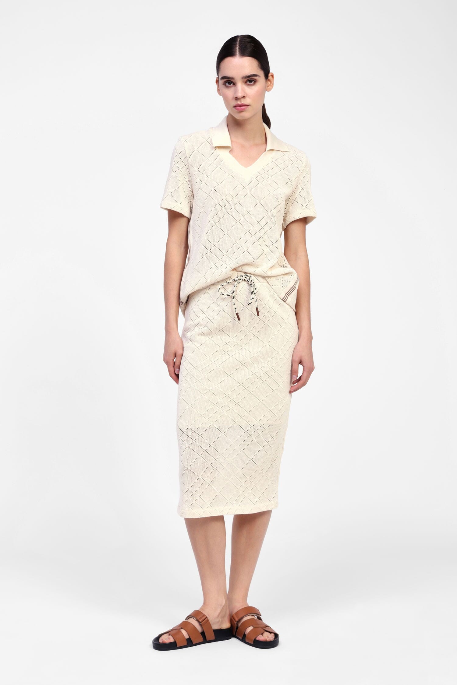 Dixie Drawstring Printed Medium Skirt