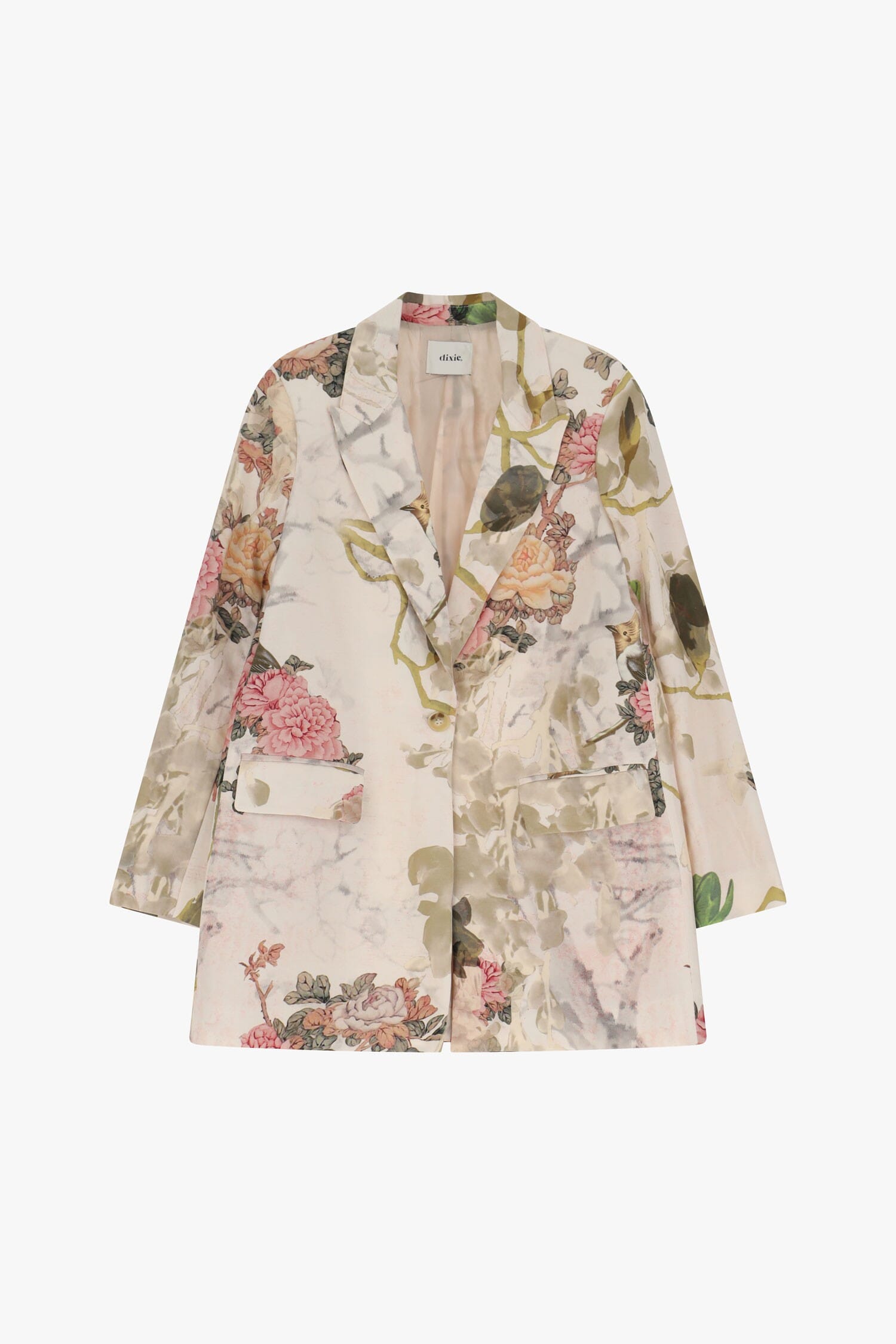 Blazer à imprimé floral et fermeture Dixie