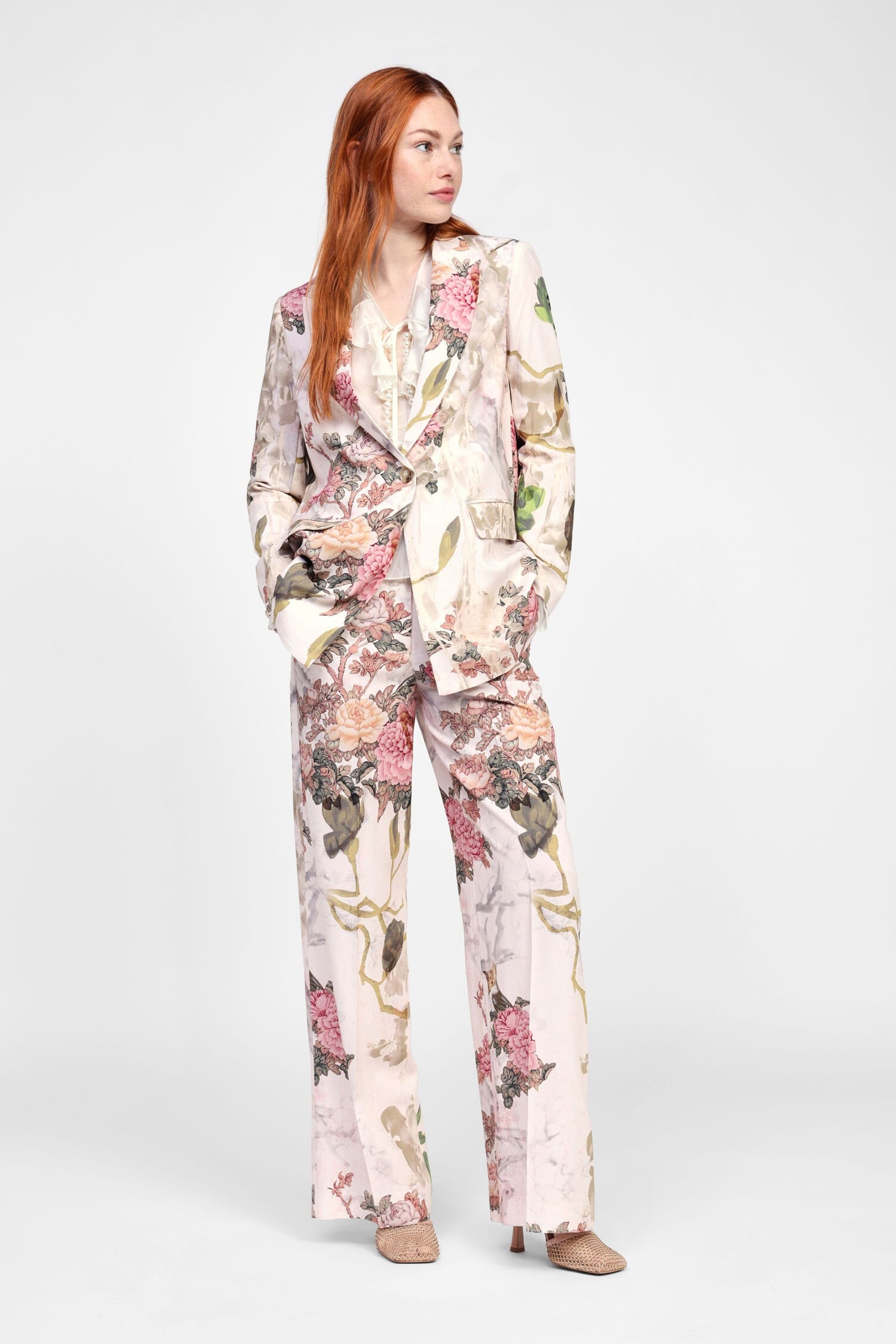 Pantaloni Ampia Stampa Floreale Dixie