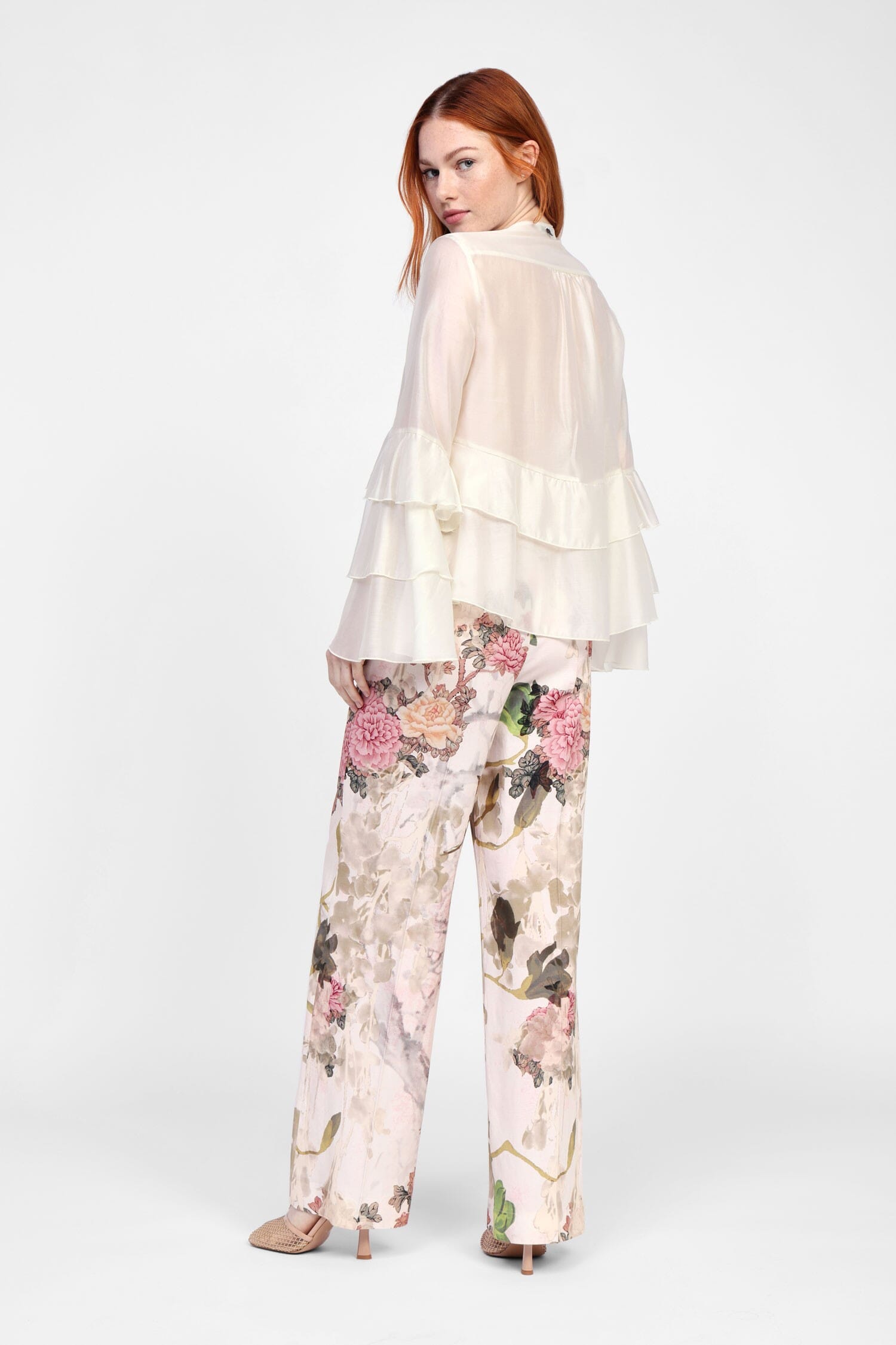 Pantaloni Ampia Stampa Floreale Dixie