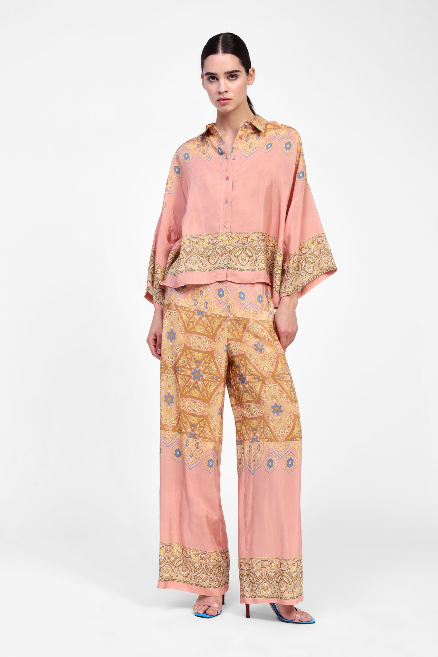 Dixie Geometric Print Trousers