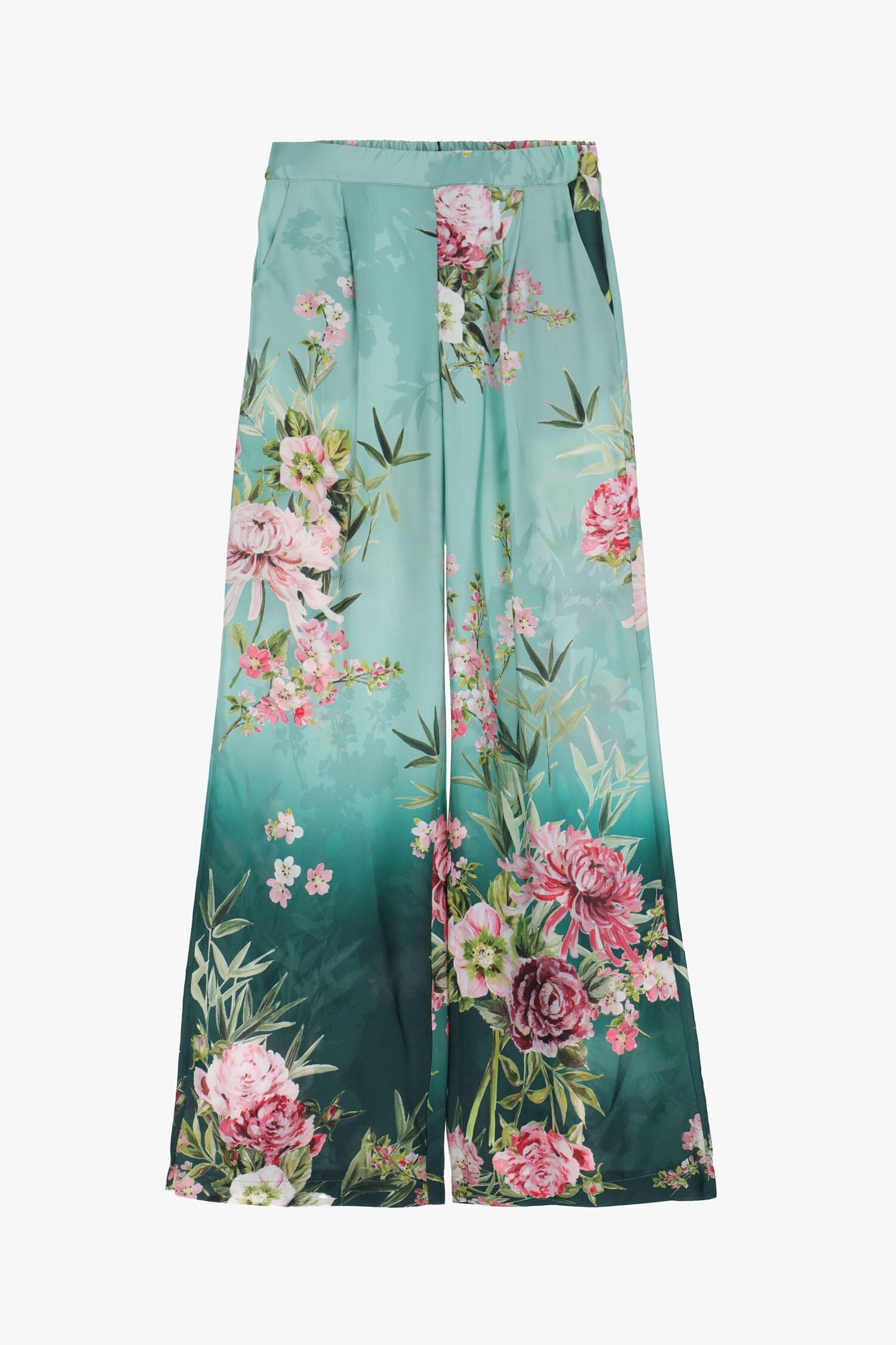 Pantaloni Larghi Fluidi Con Stampa Floreale Dixie