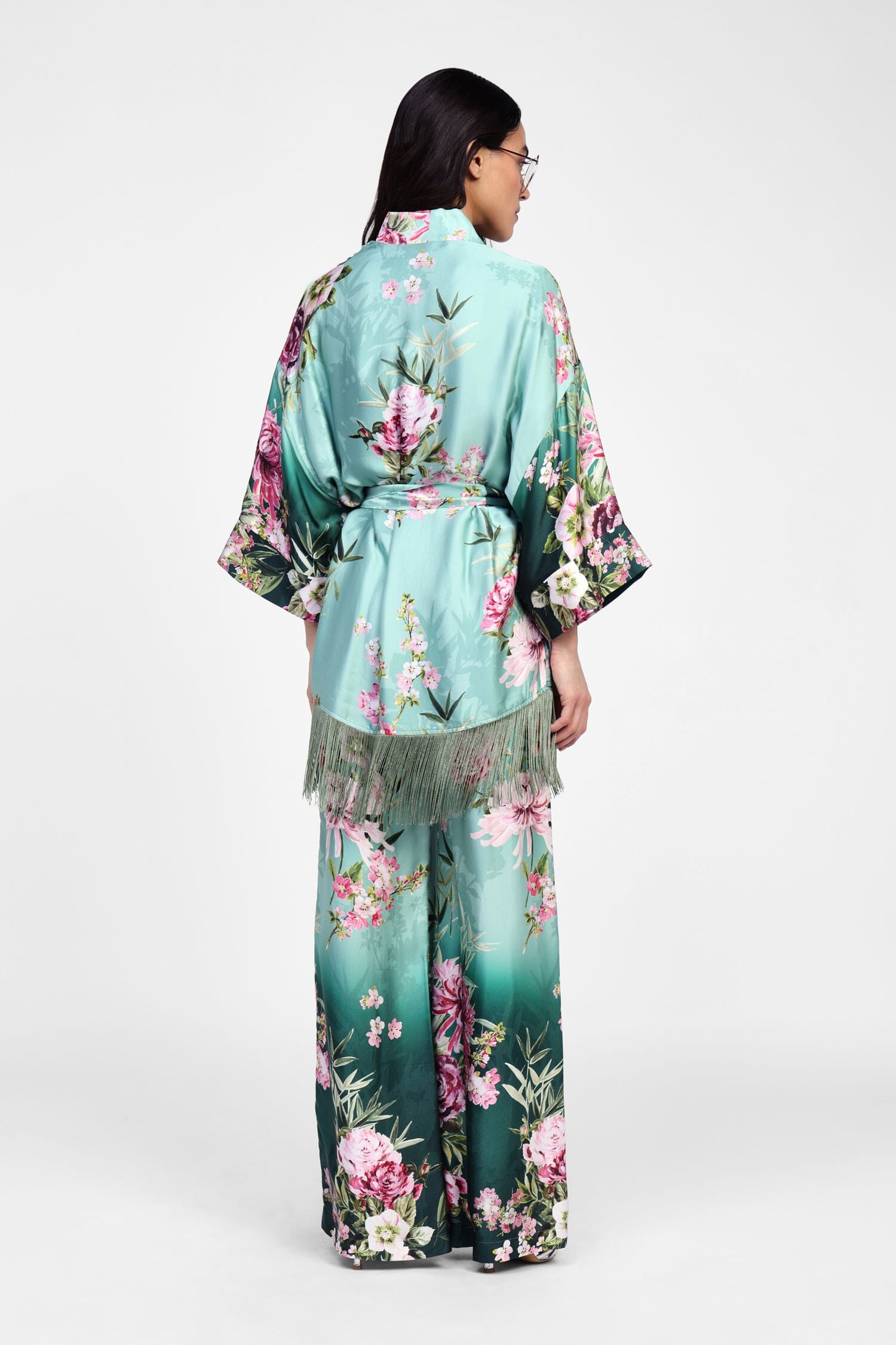 Pantaloni Larghi Fluidi Con Stampa Floreale Dixie