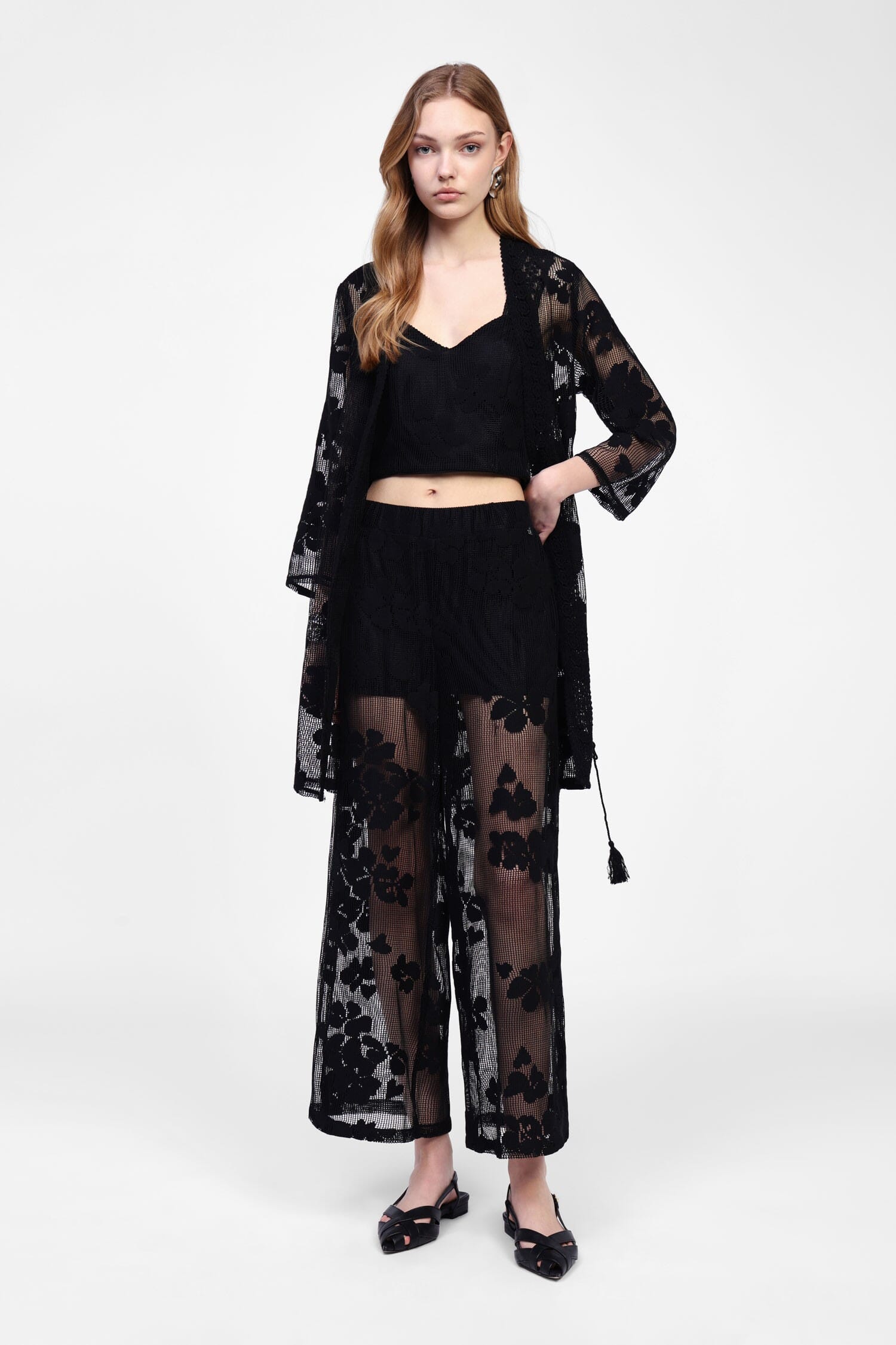 Pantaloni Ampia Vestibilità Floreale Dixie