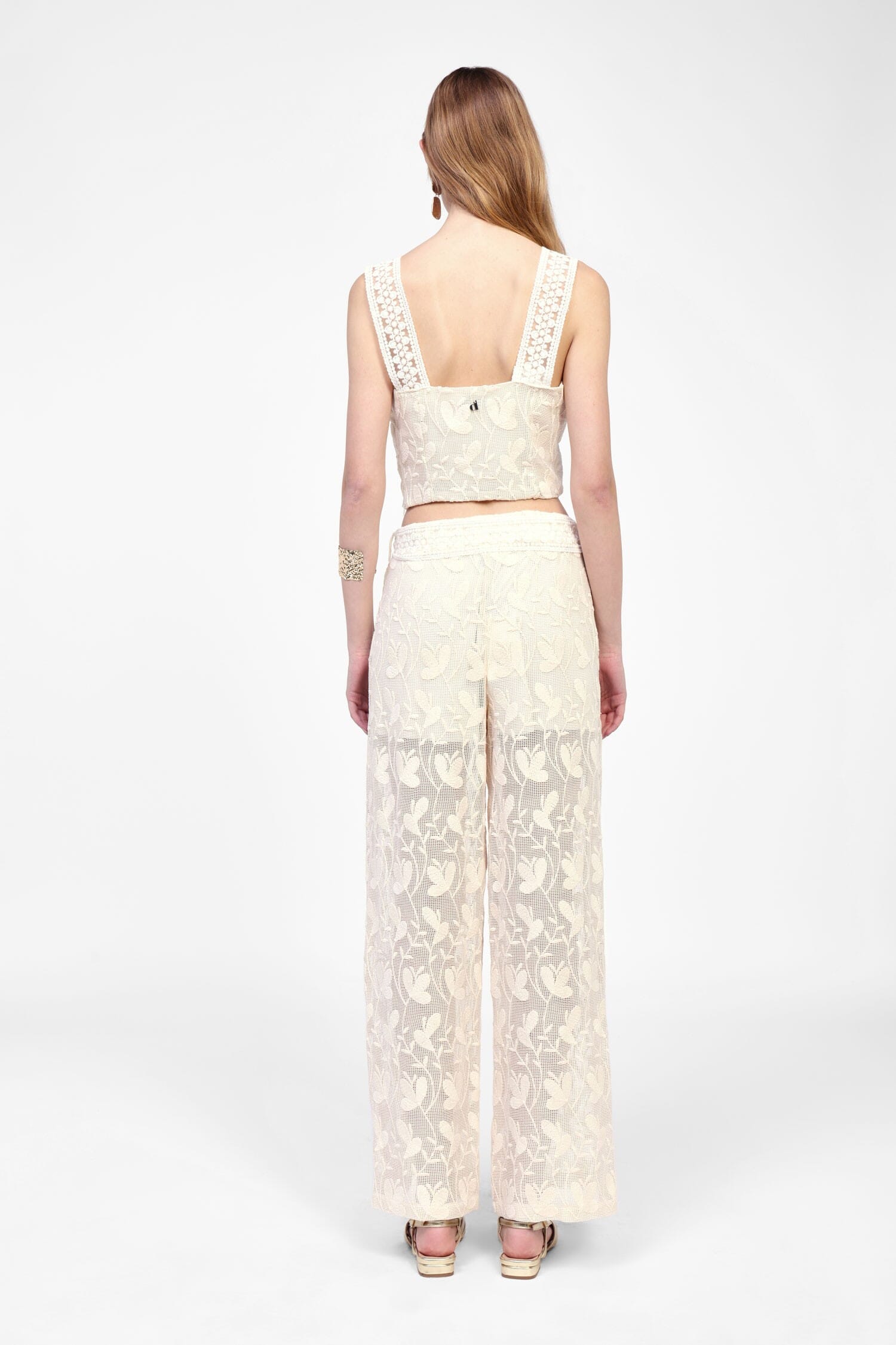 Pantaloni Ampia Stampa Floreale Dixie