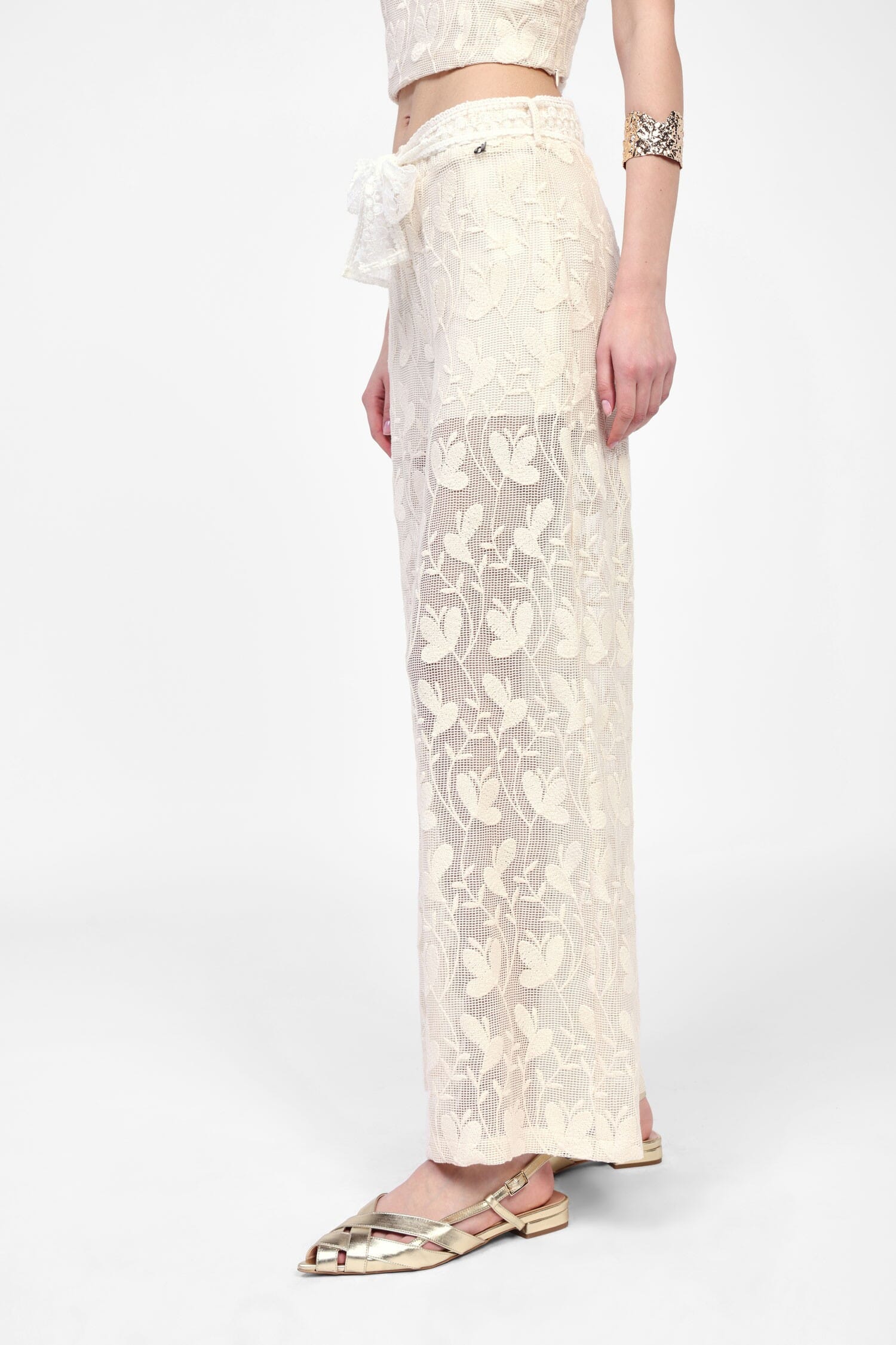 Pantaloni Ampia Stampa Floreale Dixie