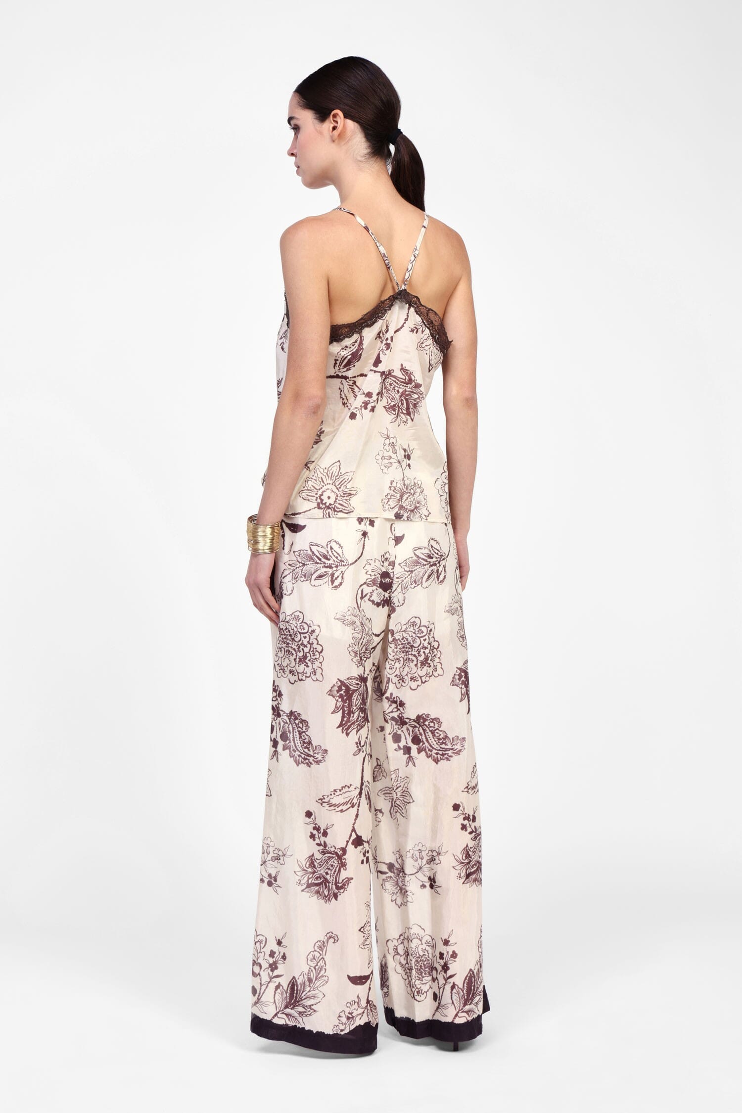 Pantaloni Ampi Con Stampa Floreale Dixie