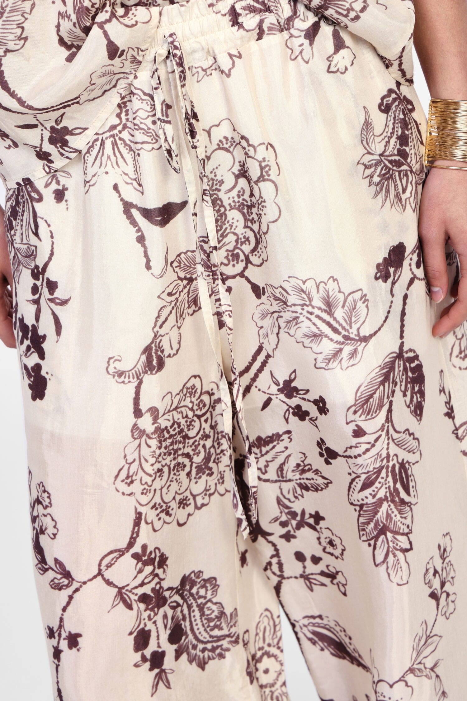 Pantaloni Ampi Con Stampa Floreale Dixie