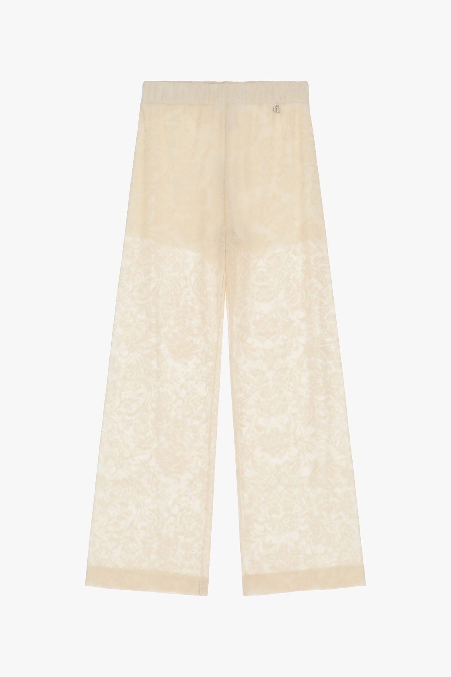 Pantalon large Dixie avec détails transparents