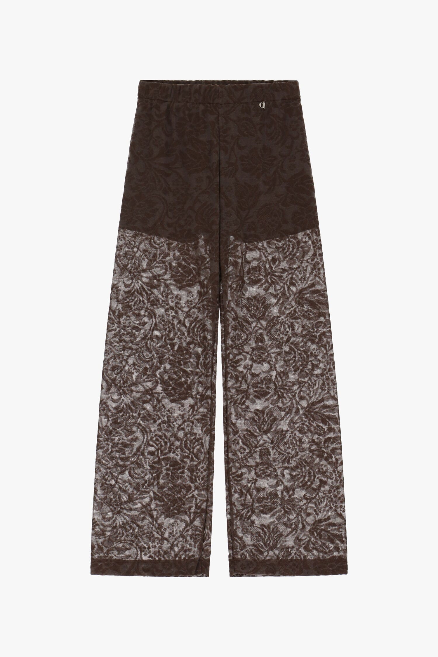 Pantalon large Dixie avec détails transparents