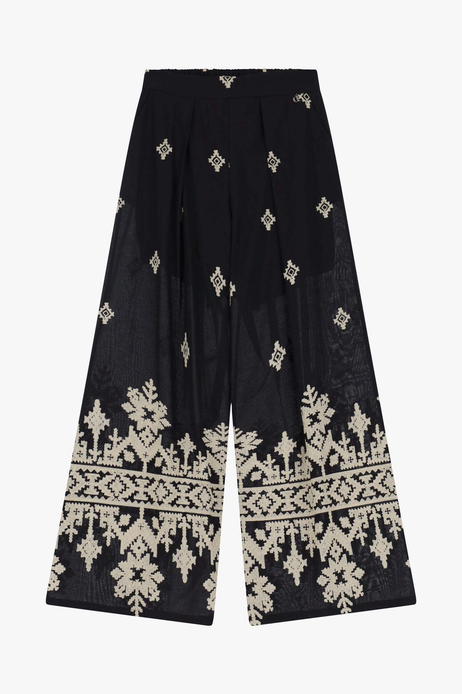 Pantaloni Ampia Stampa Geometrica Dixie