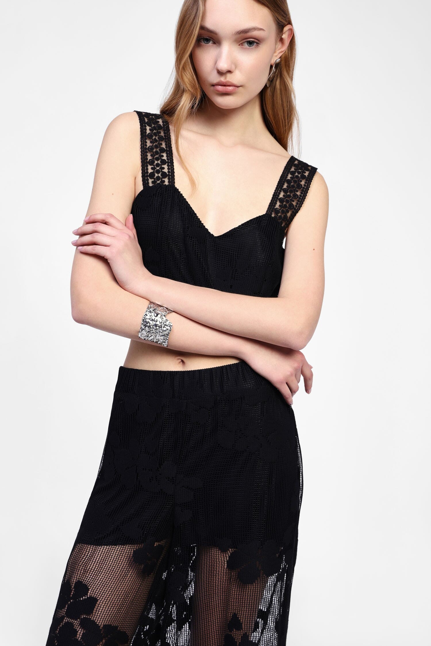 Top Con Spalline E Motivo Floreale Dixie