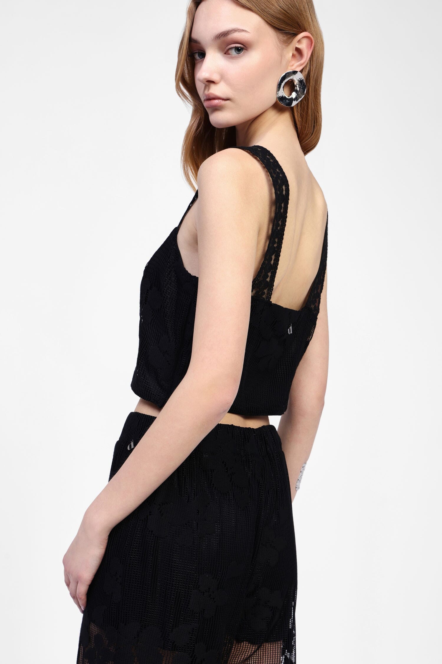 Top Con Spalline E Motivo Floreale Dixie