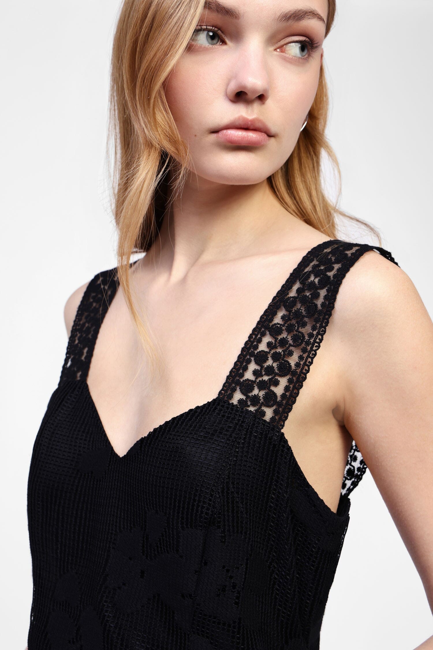 Top Con Spalline E Motivo Floreale Dixie