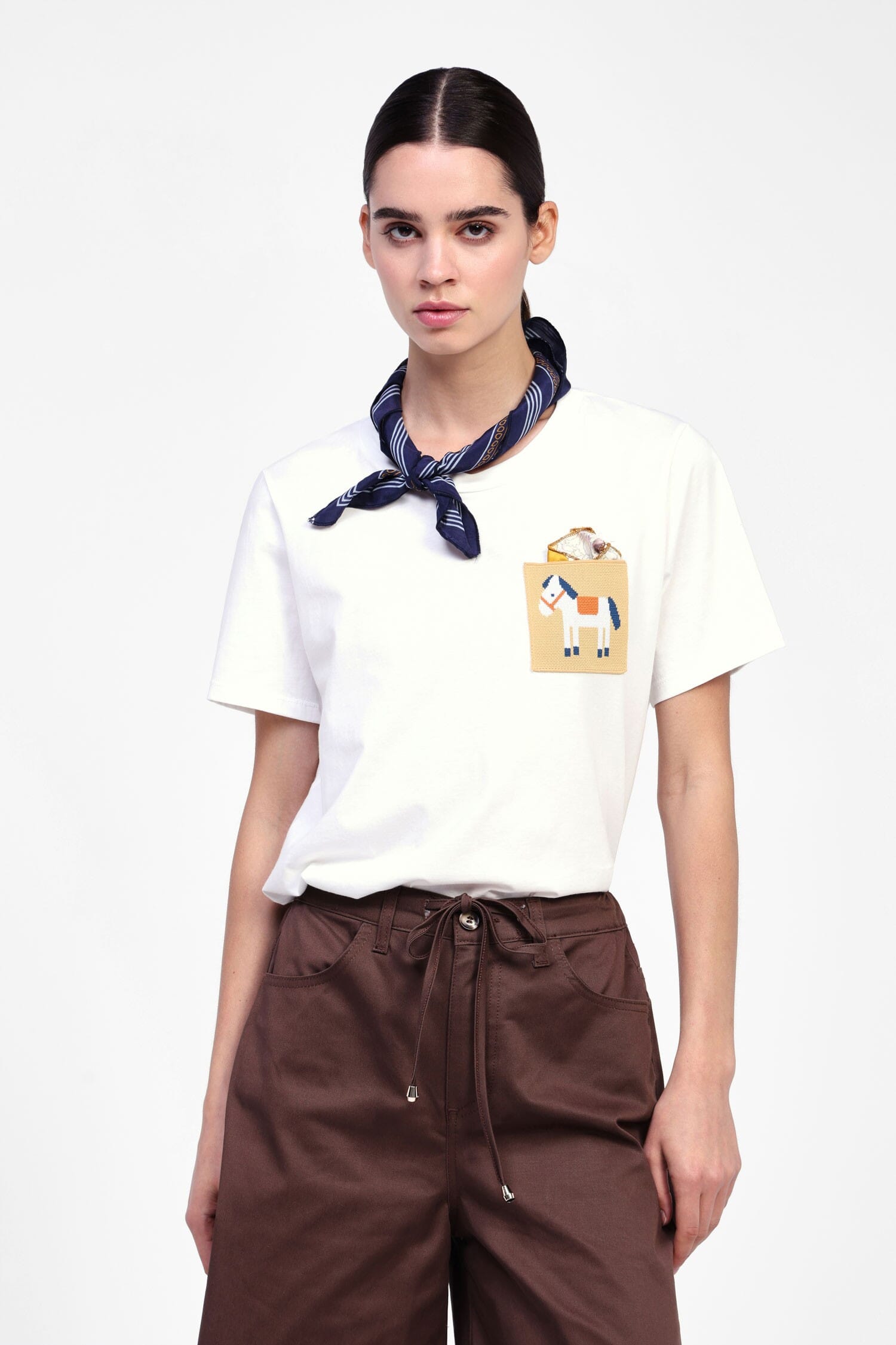 T-Shirt Con Tasca Stampata Dixie