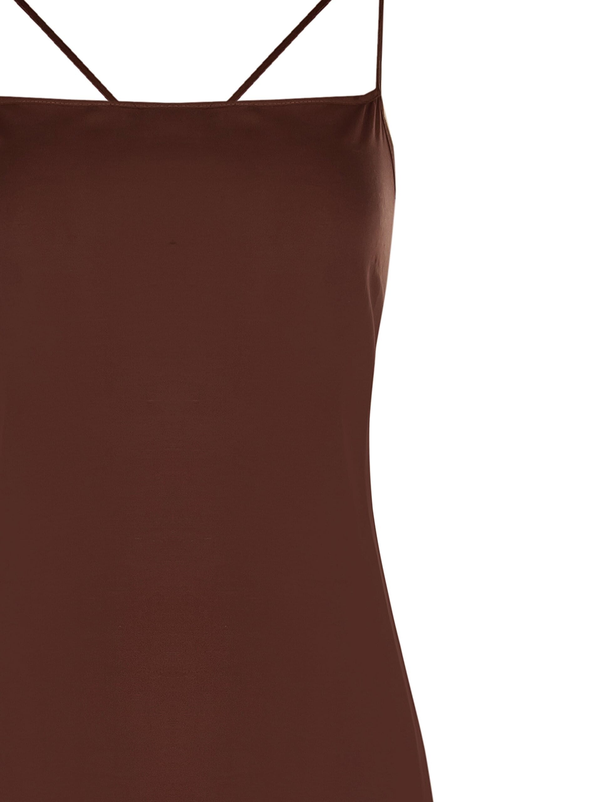 Abito Lungo Sottoveste In Misto Viscosa E Lino Con Spacchi Laterali Rinascimento