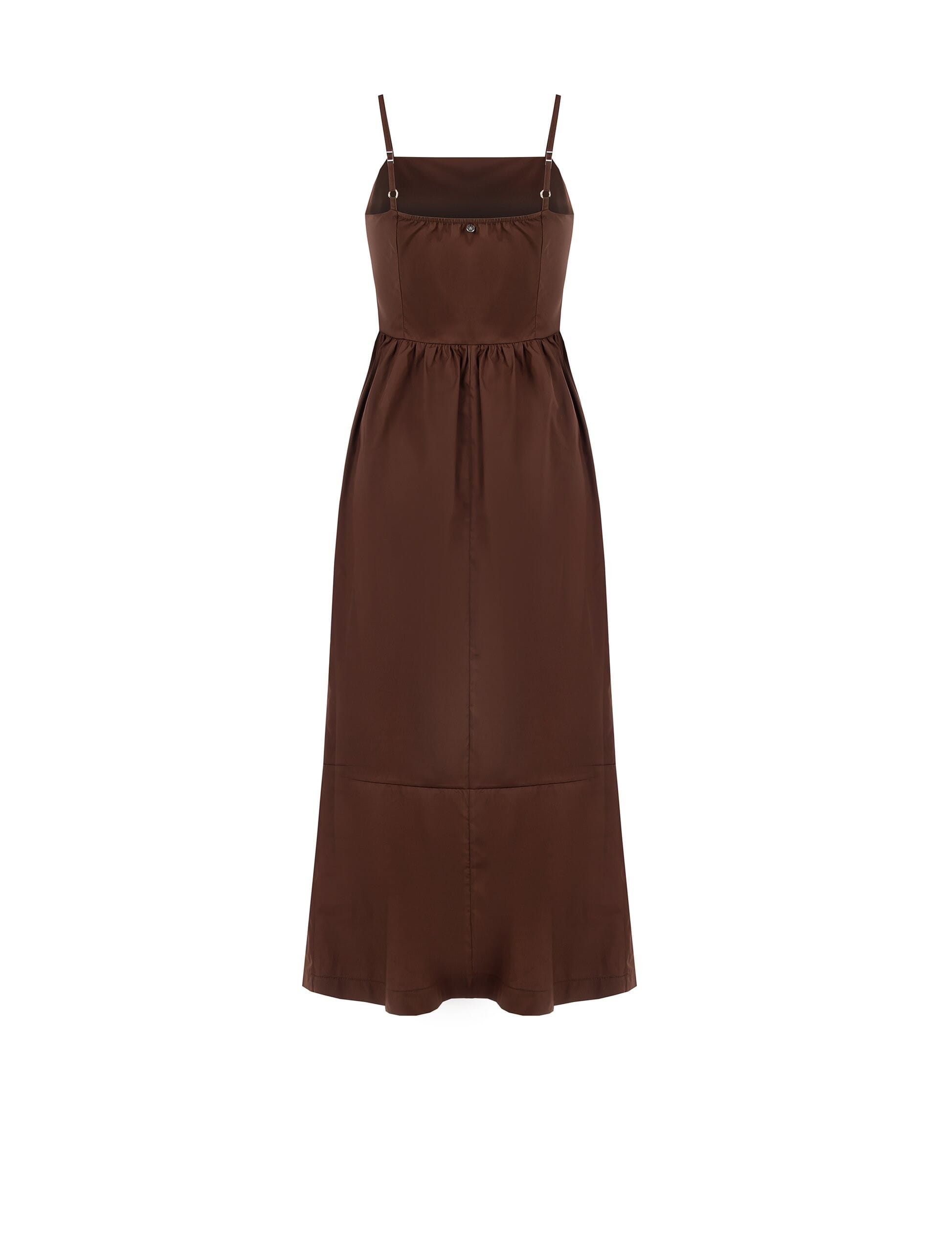 Abito Midi In Cotone Con Scollo Dritto Rinascimento