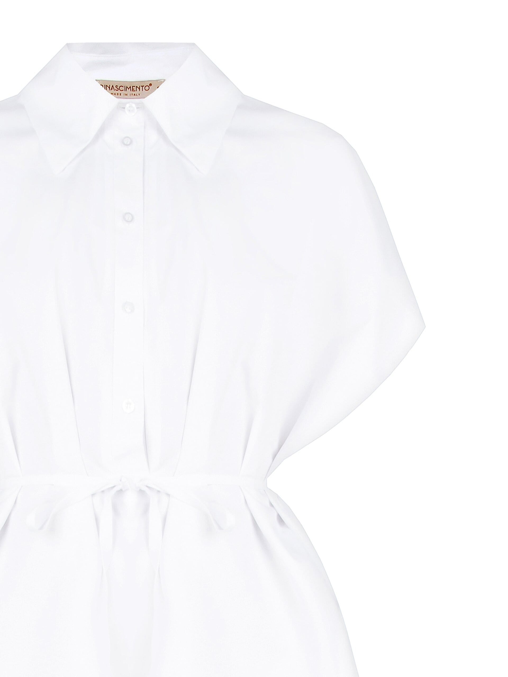 Abito Camicia Corto A Bombolino Con Cintura Sottile Coordinata Rinascimento