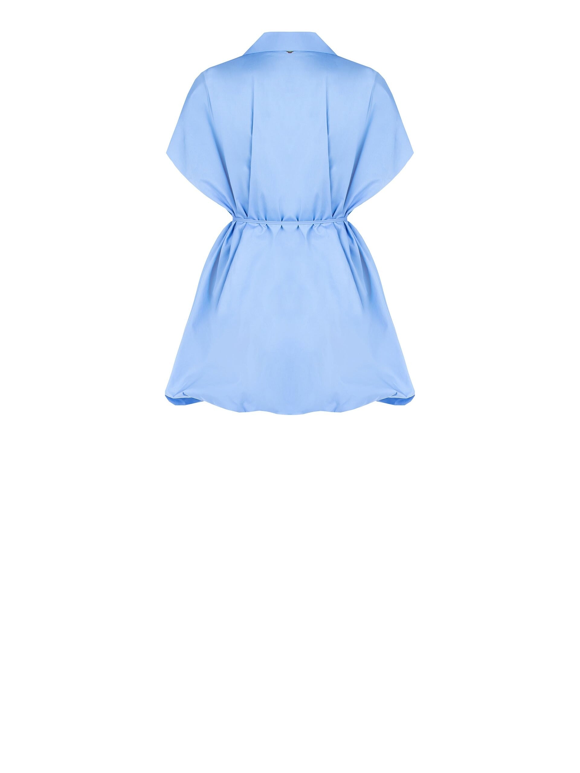 Abito Camicia Corto A Bombolino Con Cintura Sottile Coordinata Rinascimento