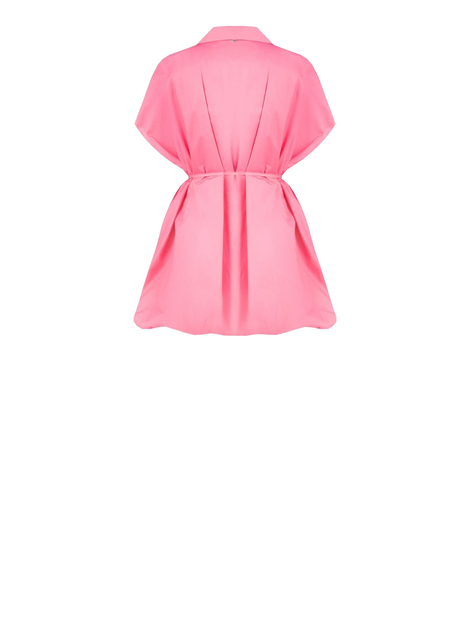 Abito Camicia Corto A Bombolino Con Cintura Sottile Coordinata Rinascimento