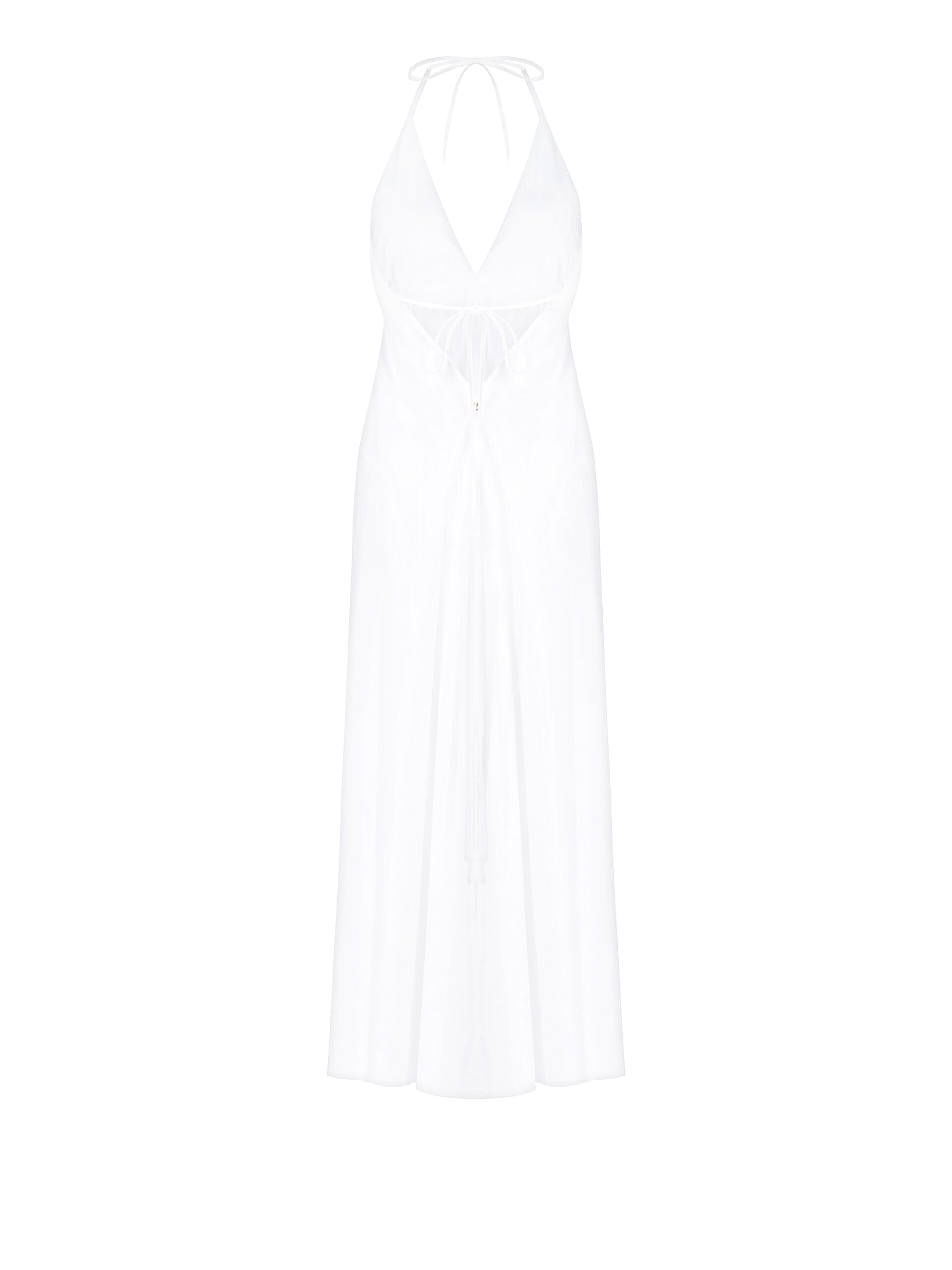 Rinascimento Backless Cotton Long Dress