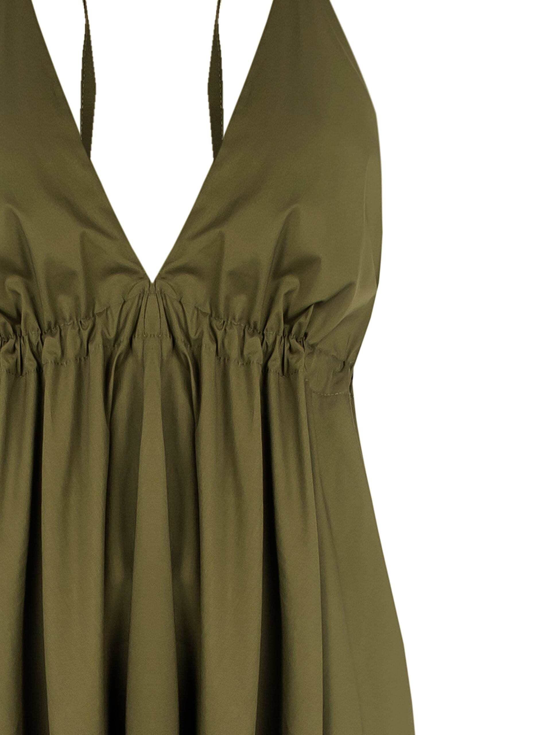 Rinascimento Backless Cotton Long Dress