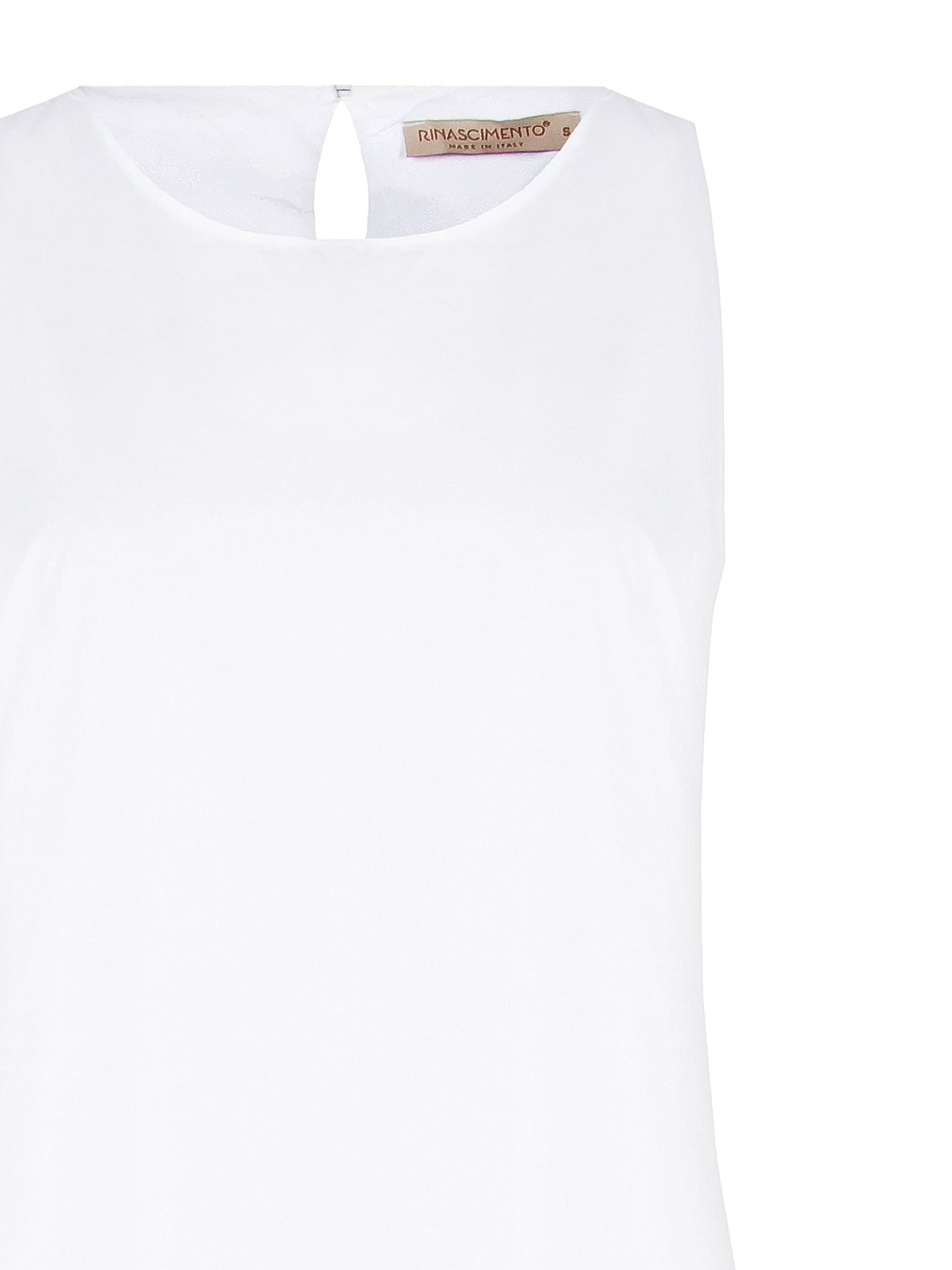 Abito Lungo Ampio In Cotone Con Rouches Dietro Rinascimento